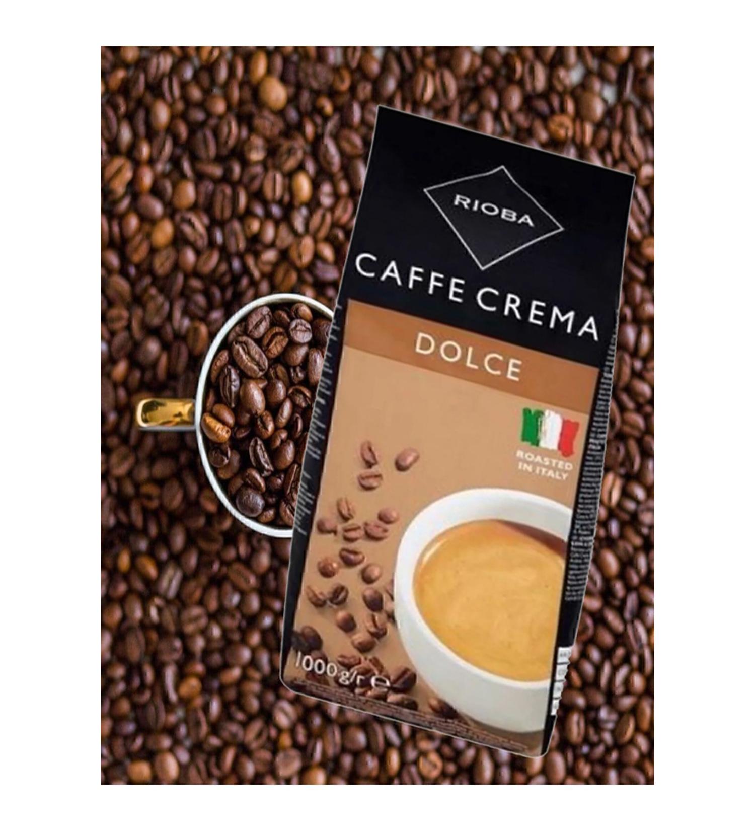 Rioba Caffe Crema Dolce Coffee Beans 1 Kg - Buy Online on GoSupps.com