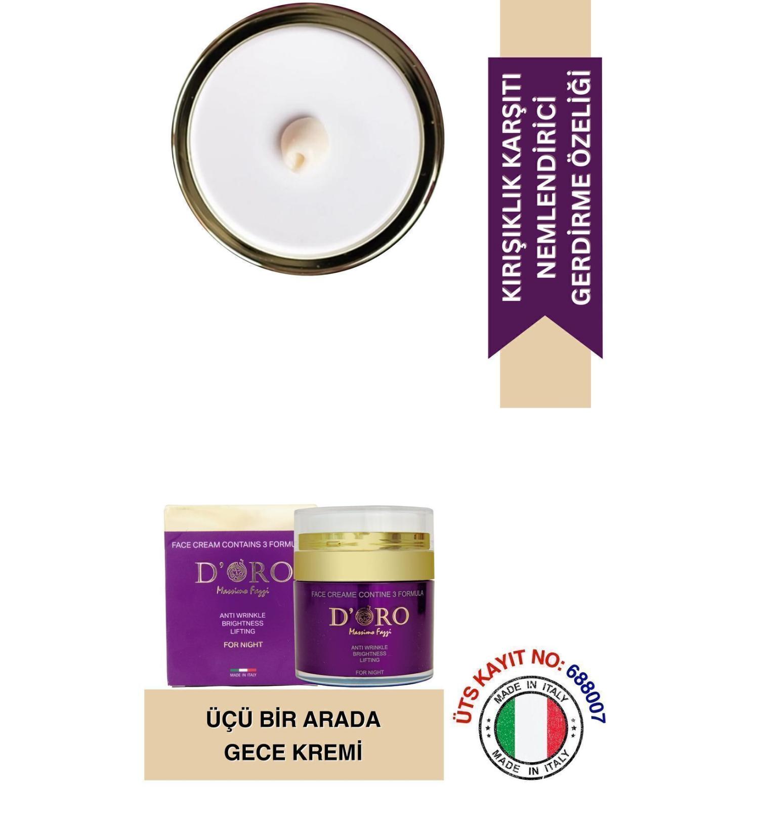 DORO MASS MO FAZZ Doro Night Face Care Cream Lifting Brightening Anti-Wrinkle. - Buy Online on GoSupps.com
