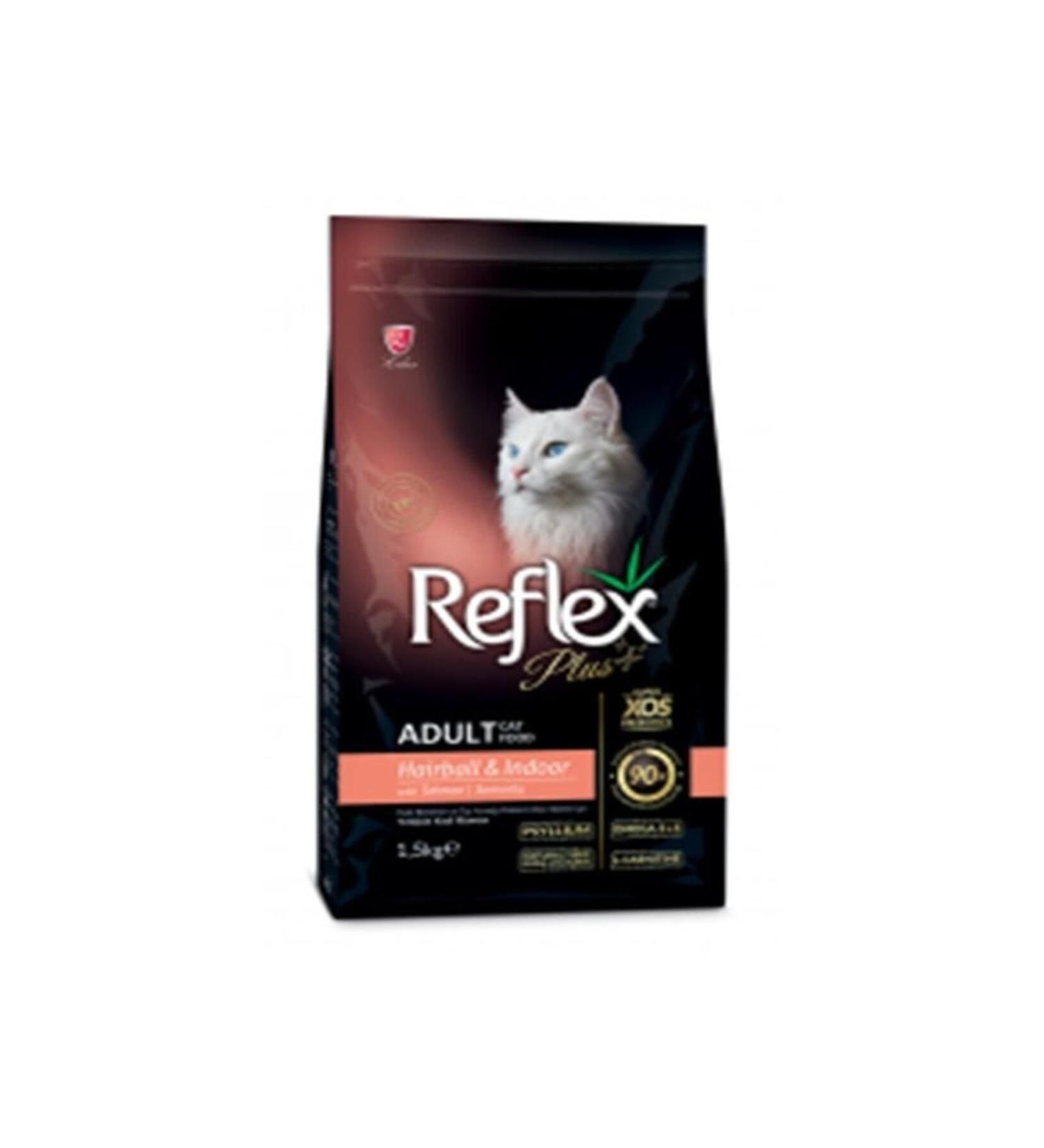 Reflex Plus Salmon Hairball Adult Cat Food 1.5 Kg