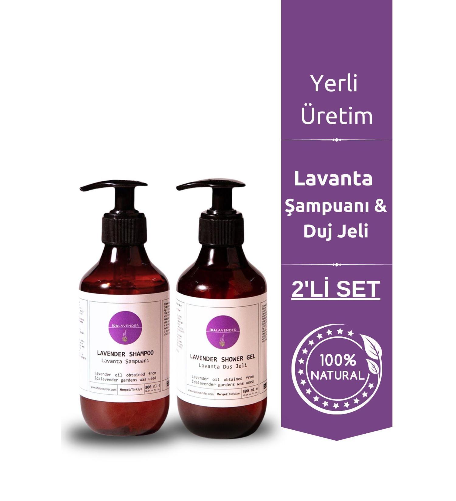 Idalavender Lavender Essence Shampoo and Shower Gel Set