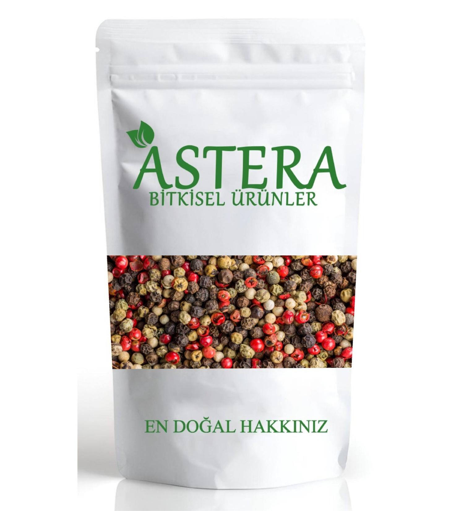 ASTERA 500 Gr Colored Black Pepper 4 Color Mixed Black Pepper