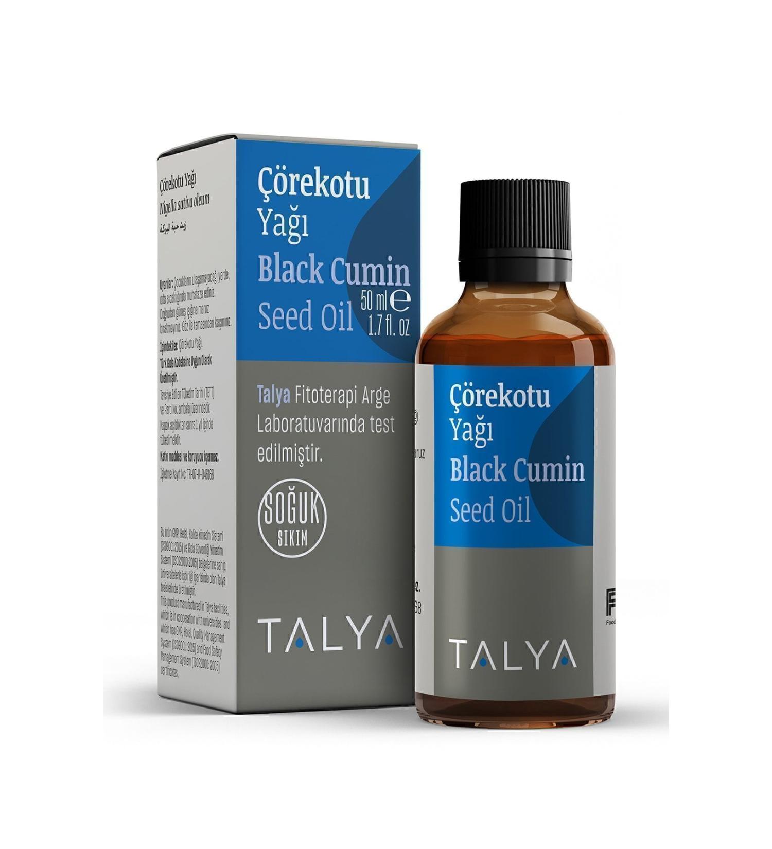Talya Black Cumin Oil Cold Pressed 0 Pure and Natural 50 ml - Buy Online on GoSupps.com