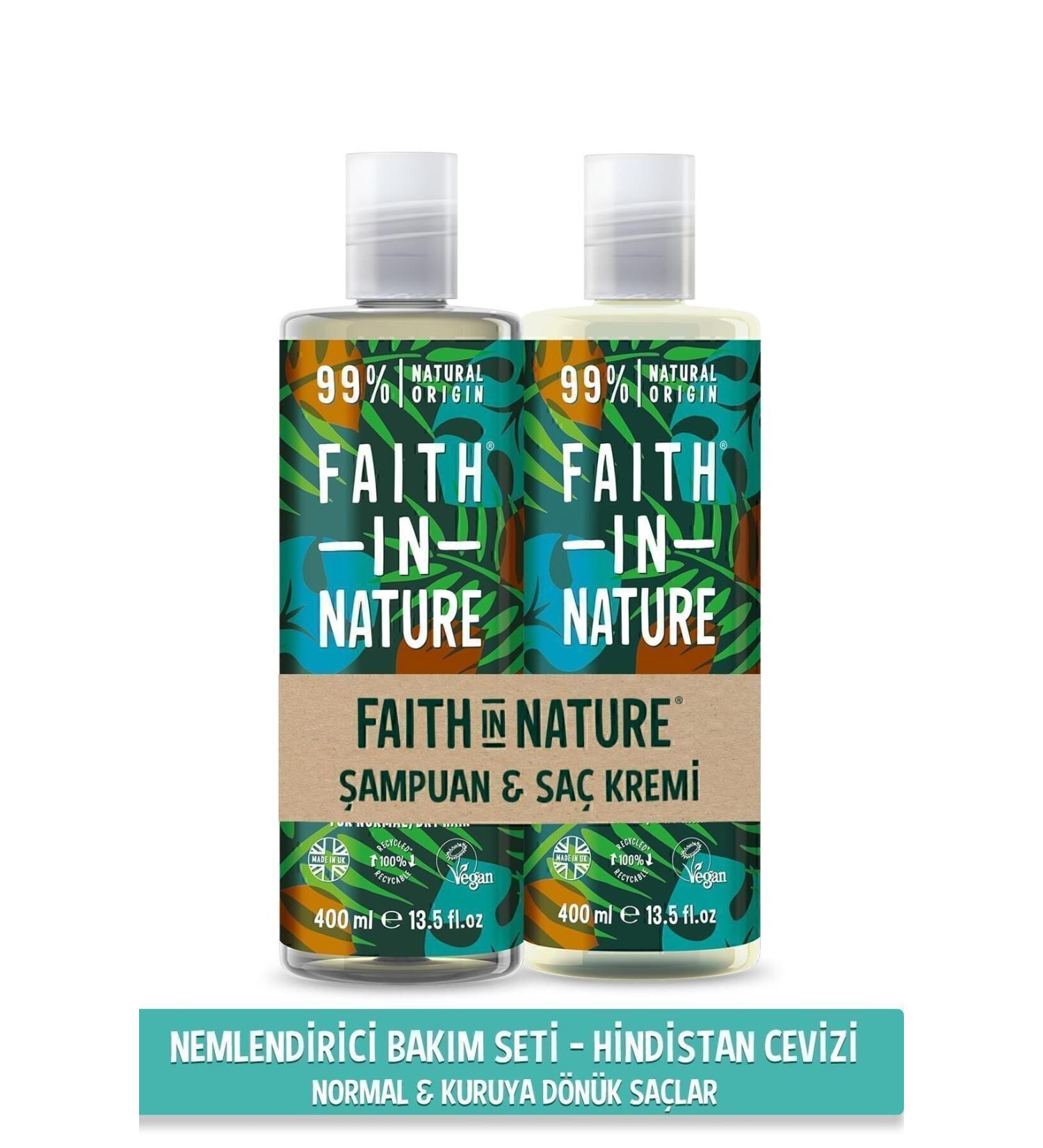 Faith In Nature Natural Moisturizing Shampoo&Condiment Coconut - Buy Online on GoSupps.com