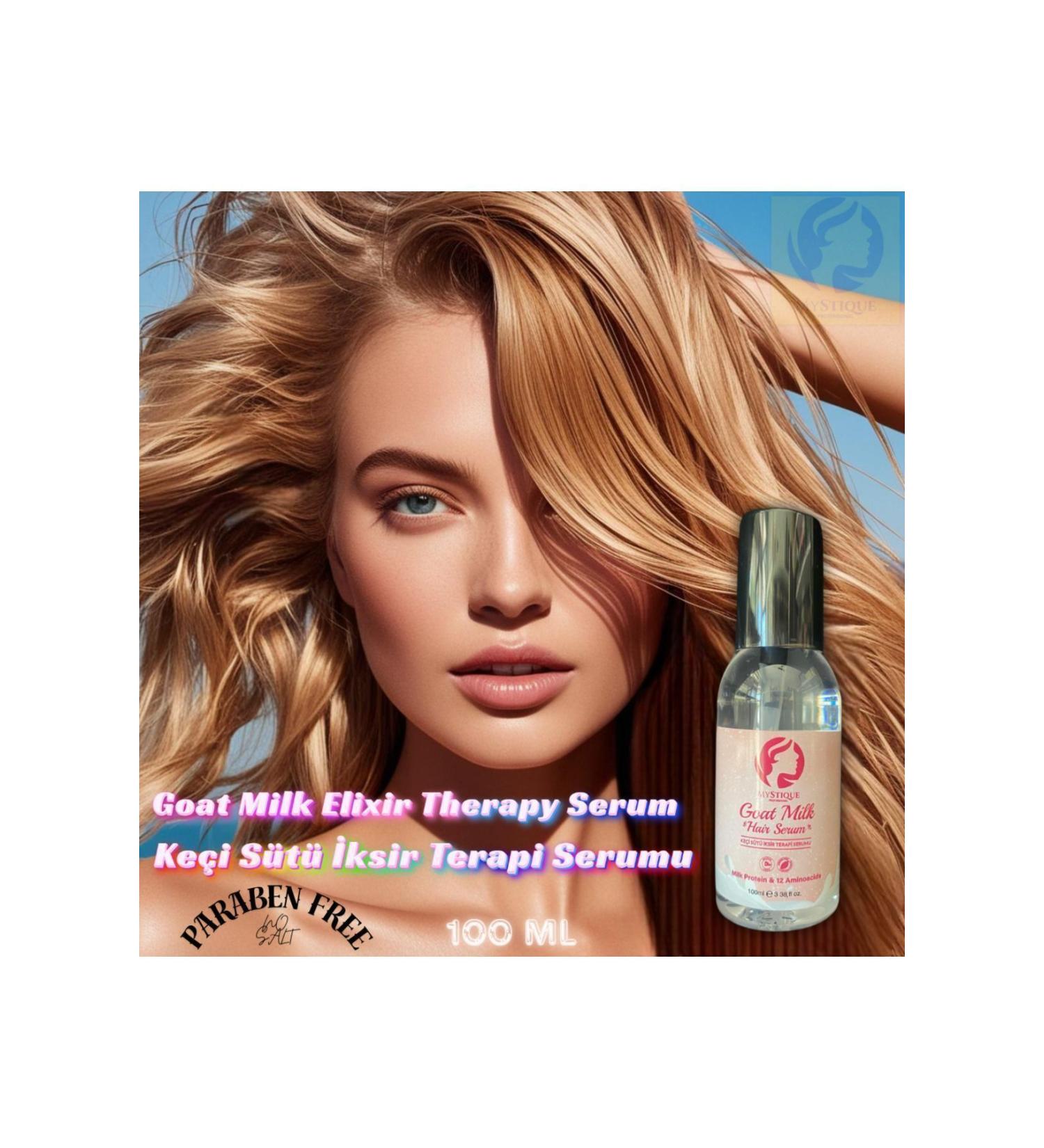 Mystique Goat Milk Elixir Therapy Serum 12 Amino Acids & Milk Protein Repairing Nourishing Effect Unsalted 100ml