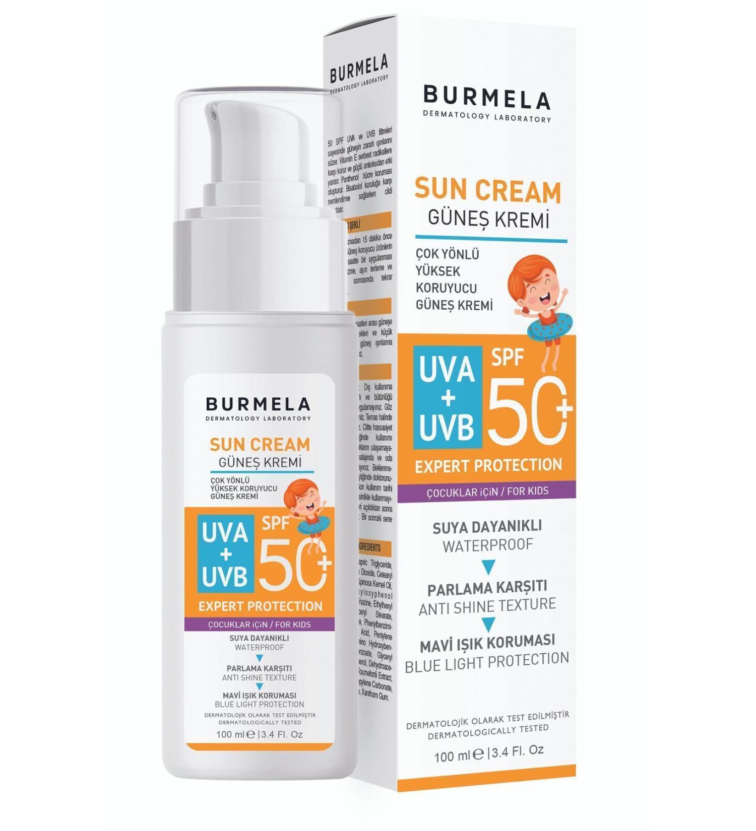 BURMELA SPF +50 Mineral Face and Body Sun Cream for Children & Babies 100 ml - Buy Online on GoSupps.com