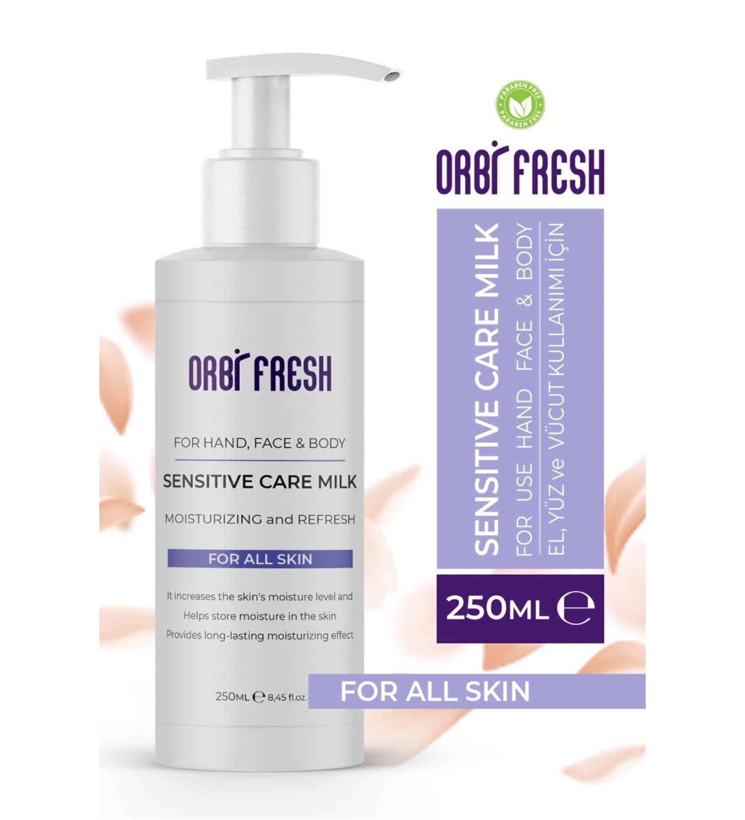 ORBIFRESH Intensive Moisturizing Hand Face Body Care Cream Does Not Leave an Oily Feeling (PERFUMED) 250 ml - Buy Online on GoSupps.com