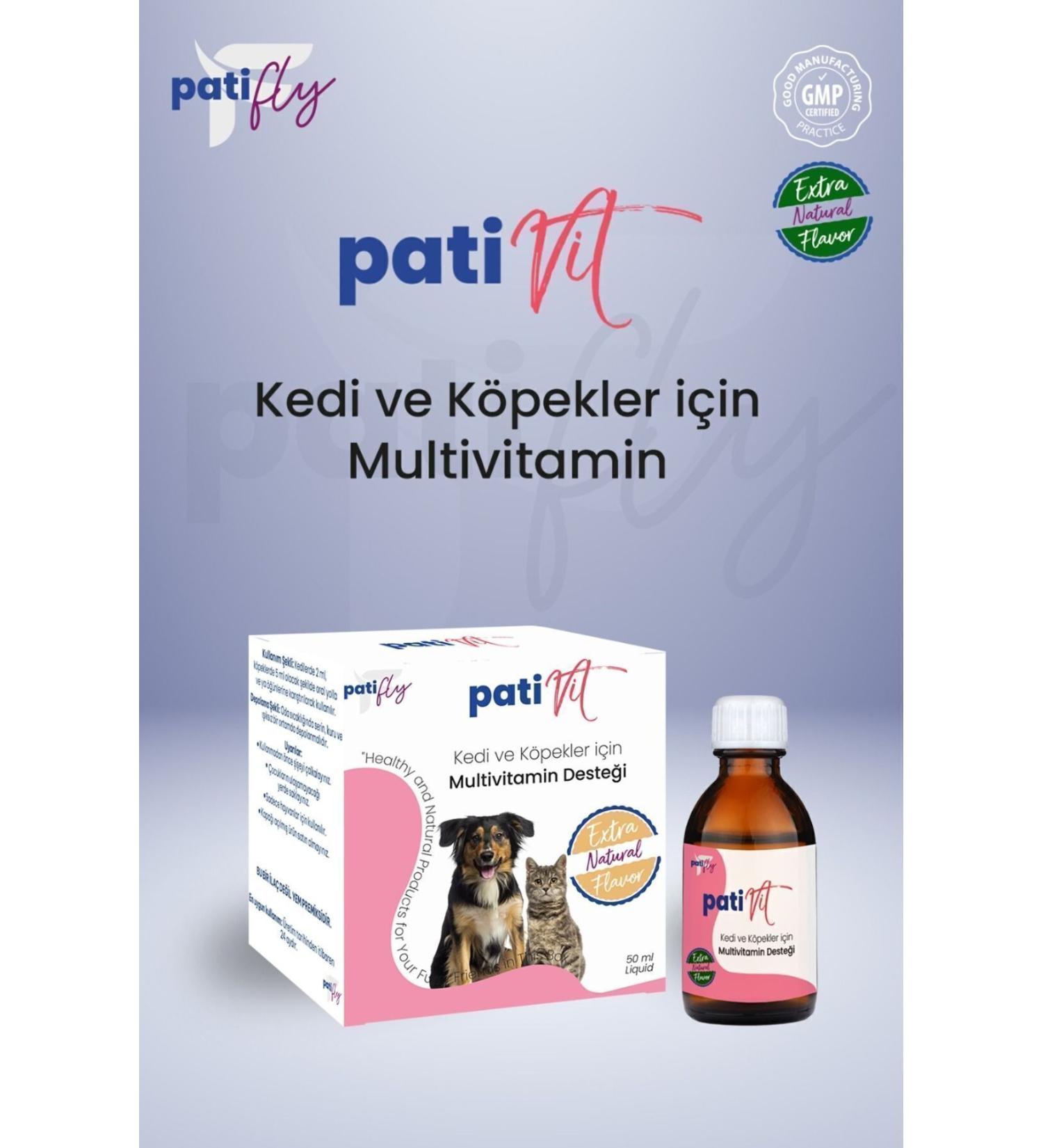 PAT FLY Multivitamin Liquid for Cats and Dogs 50 ml - Buy Online on GoSupps.com