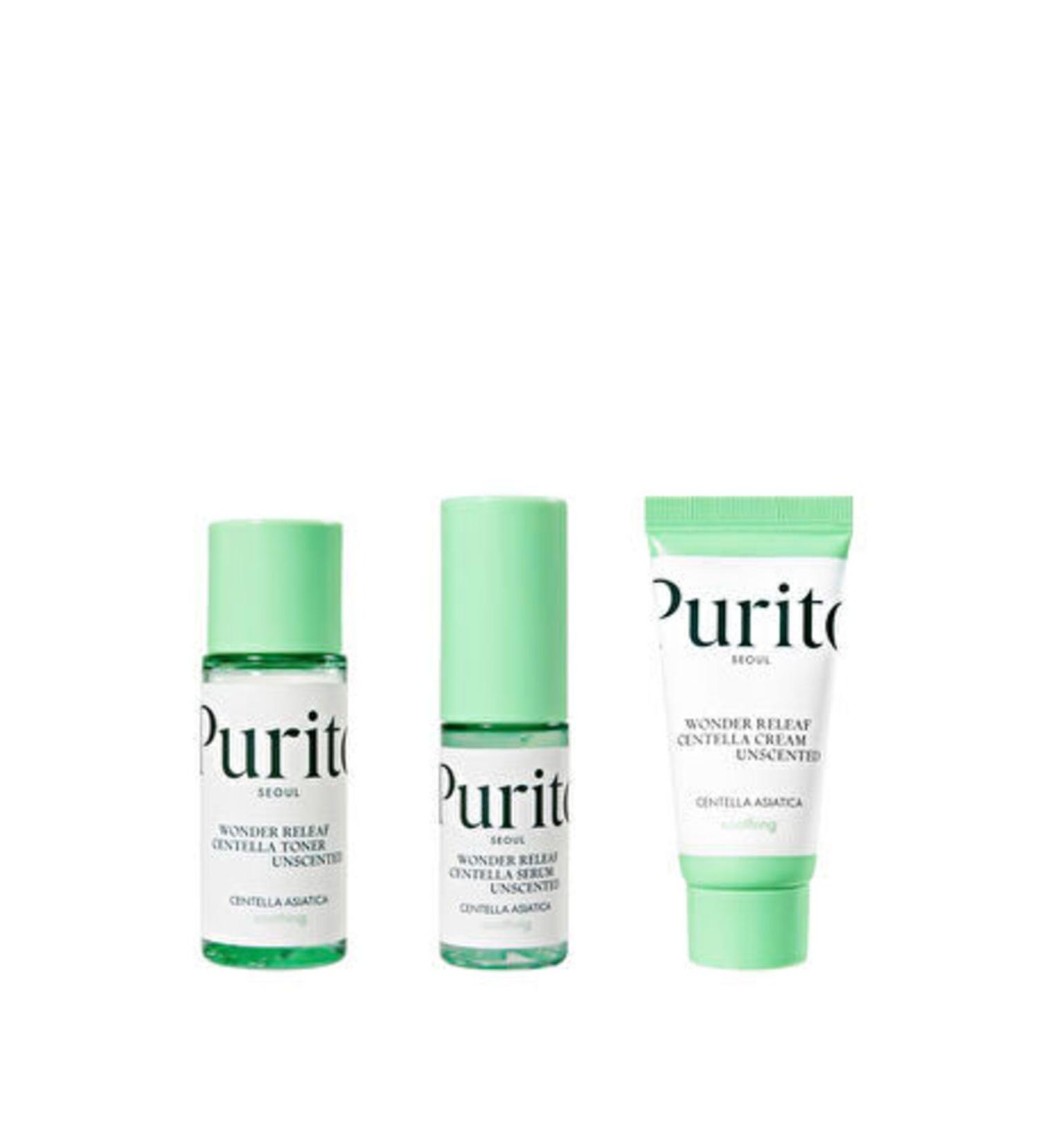 NOVAFACE STD Wonder Releaf Centella Mini Kit Unscented Centella Skin Care Set 60ml Standard (SINGLE)