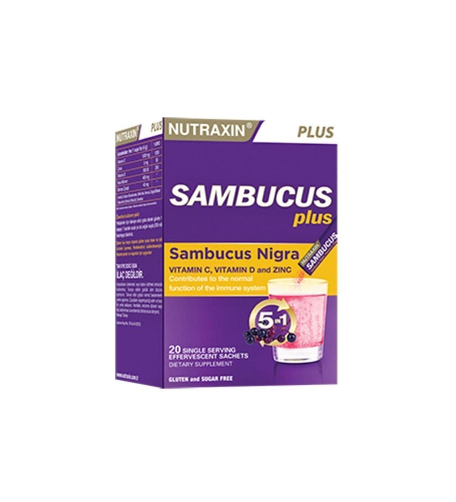 Nutraxin Plus Sambucus 20 Effervescent Sachet