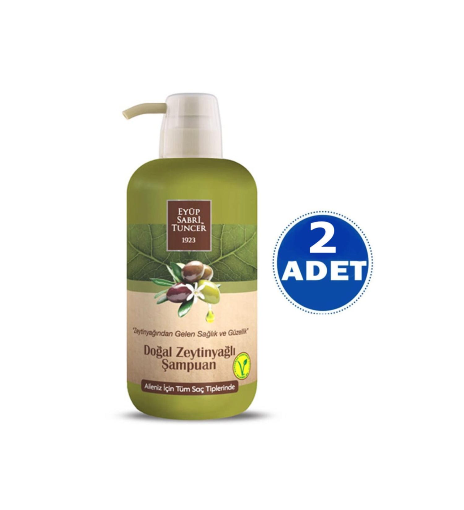 Ey p Sabri Tuncer Natural Olive Oil Shampoo 600 Ml Pet Bottle X 2 Pieces