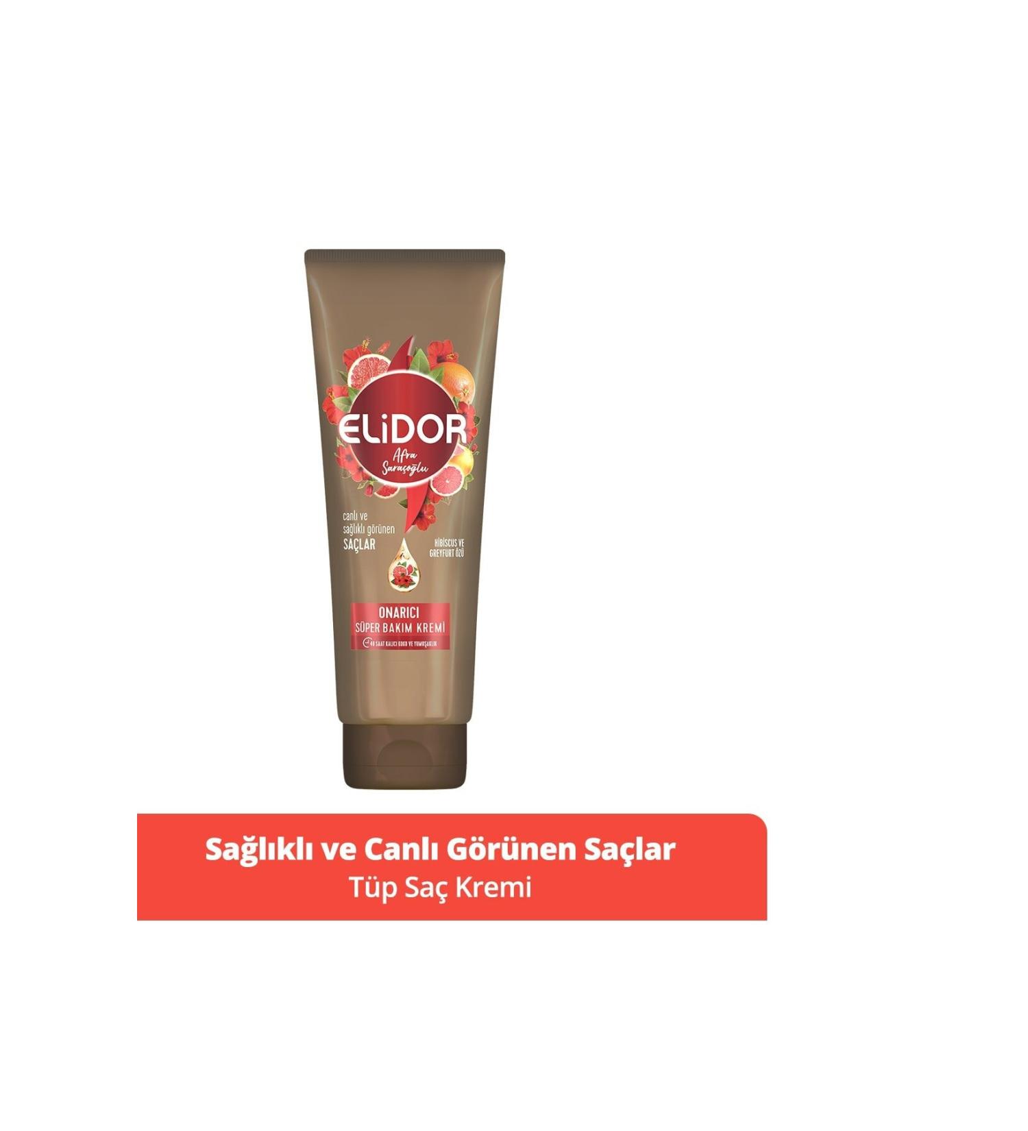 Elidor Tube Hair Care Cream Healthy and Lively Looking Hair By Afra Sara o lu 170ml