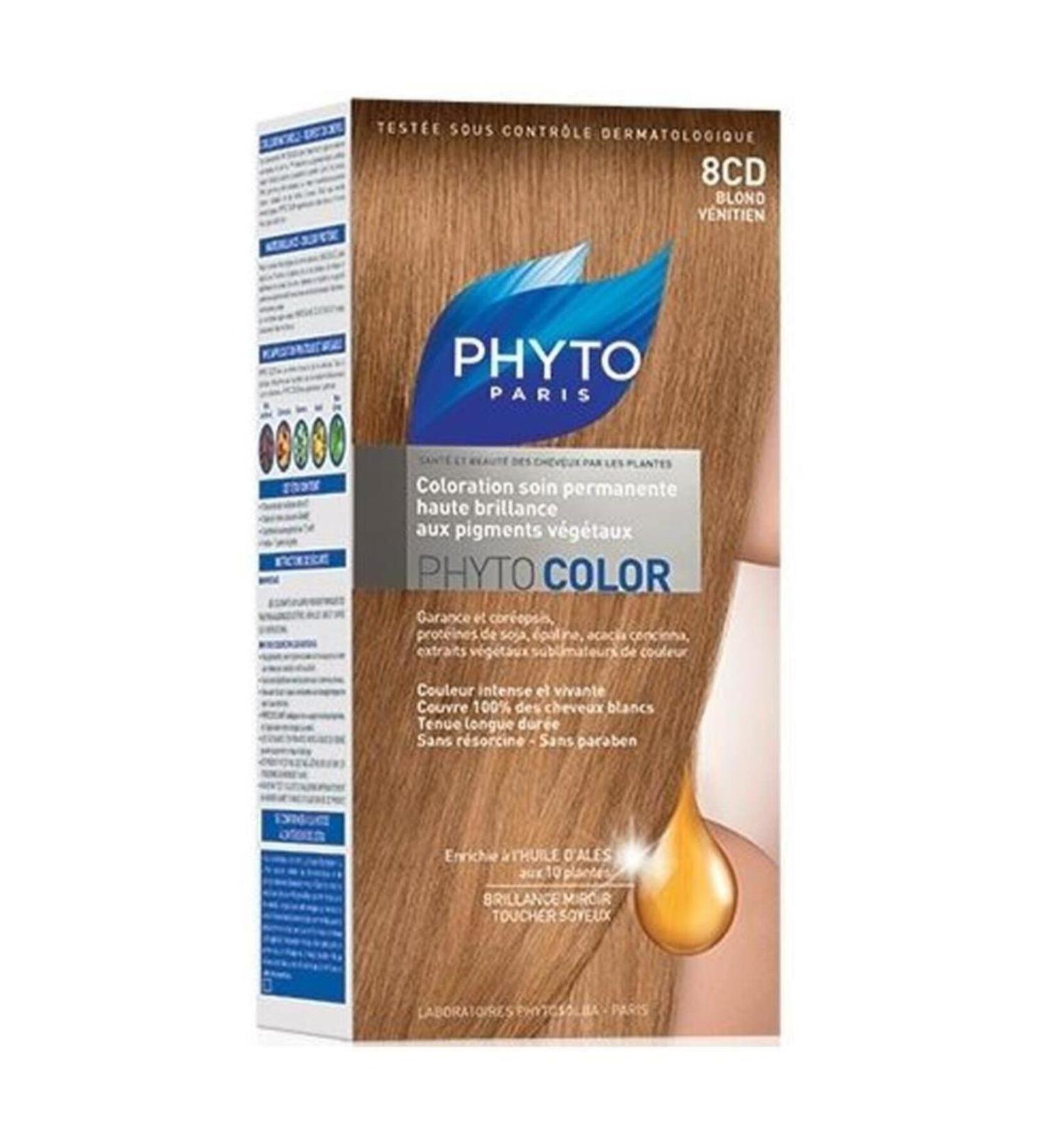 Phyto Color 8cd - Red Yellow Plant Extract Hair Dye