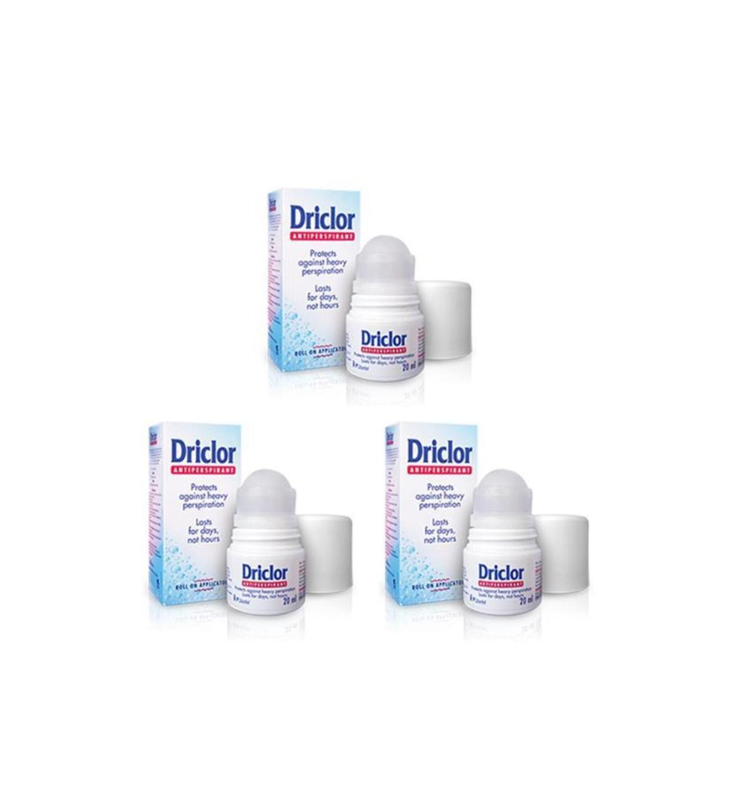 Driclor Anti Perspirant Roll-on 20 ml 3 pack