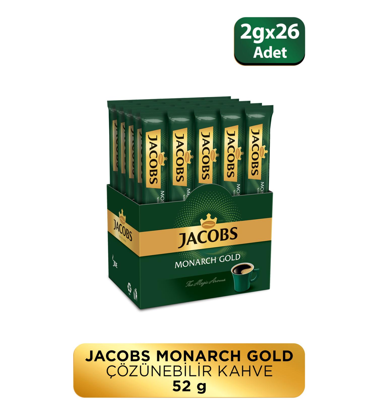 Jacobs Monarch Gold Stick Coffee 2 gr X 26 Pcs - Buy Online on GoSupps.com