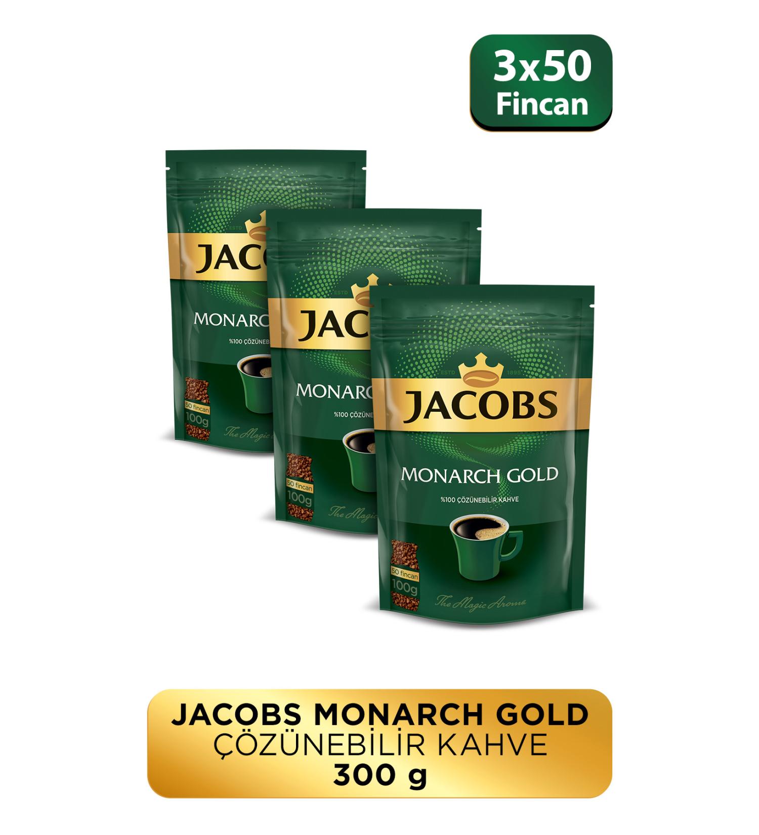Jacobs Monarch Gold Granulated Coffee 100 grams X 3 Packs - Buy Online on GoSupps.com