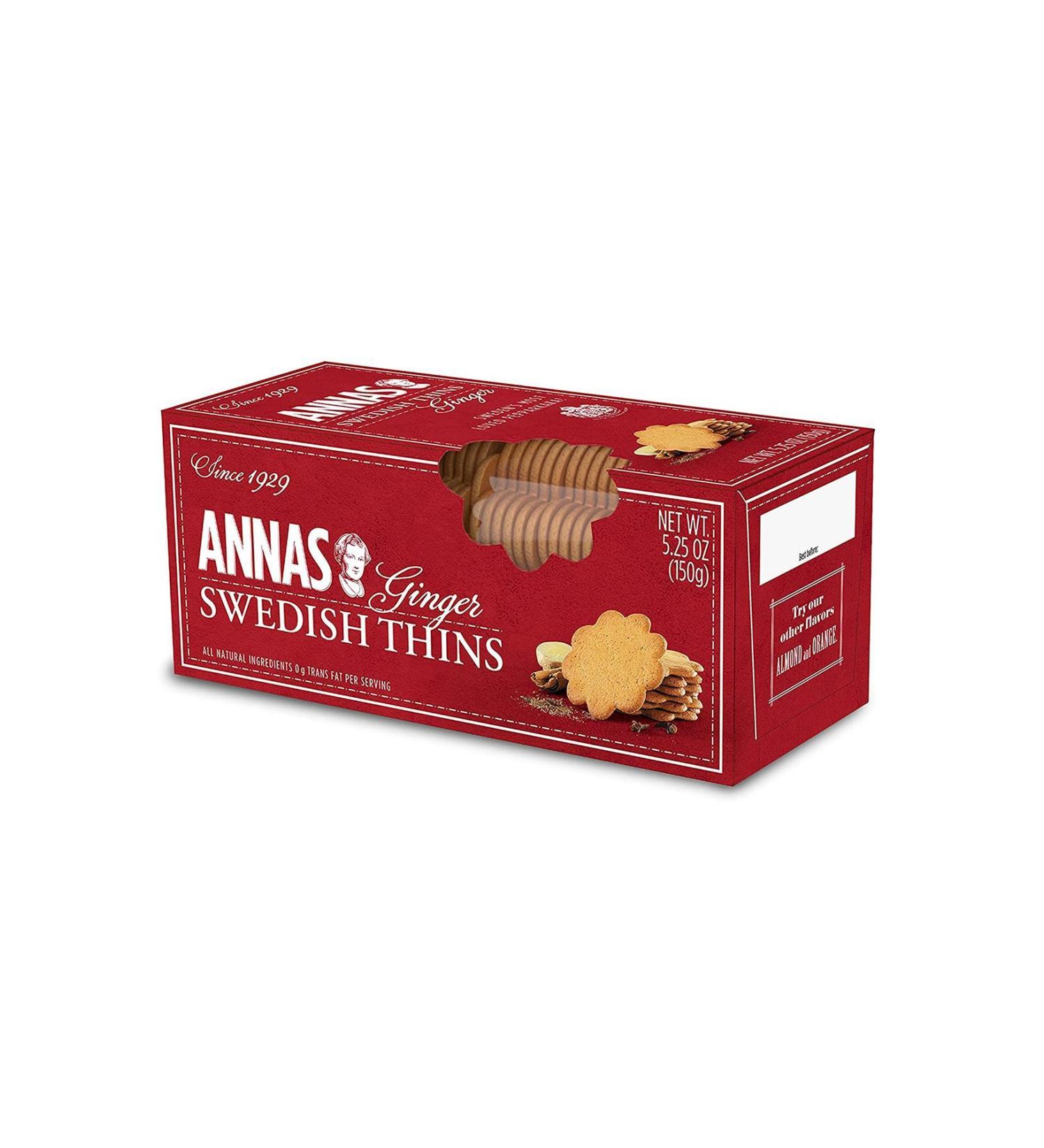 Lotus Annas Ginger Thins 150 G