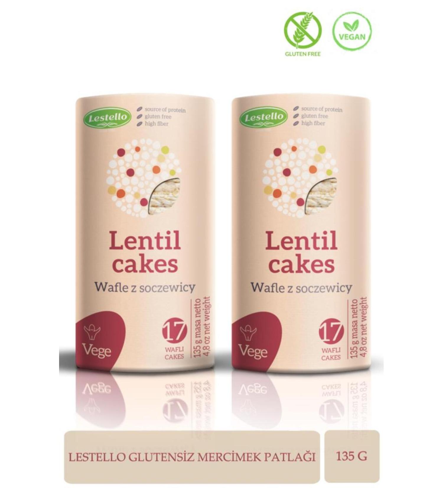 Lestello Gluten Free Lentil Puffs 135 G. X2
