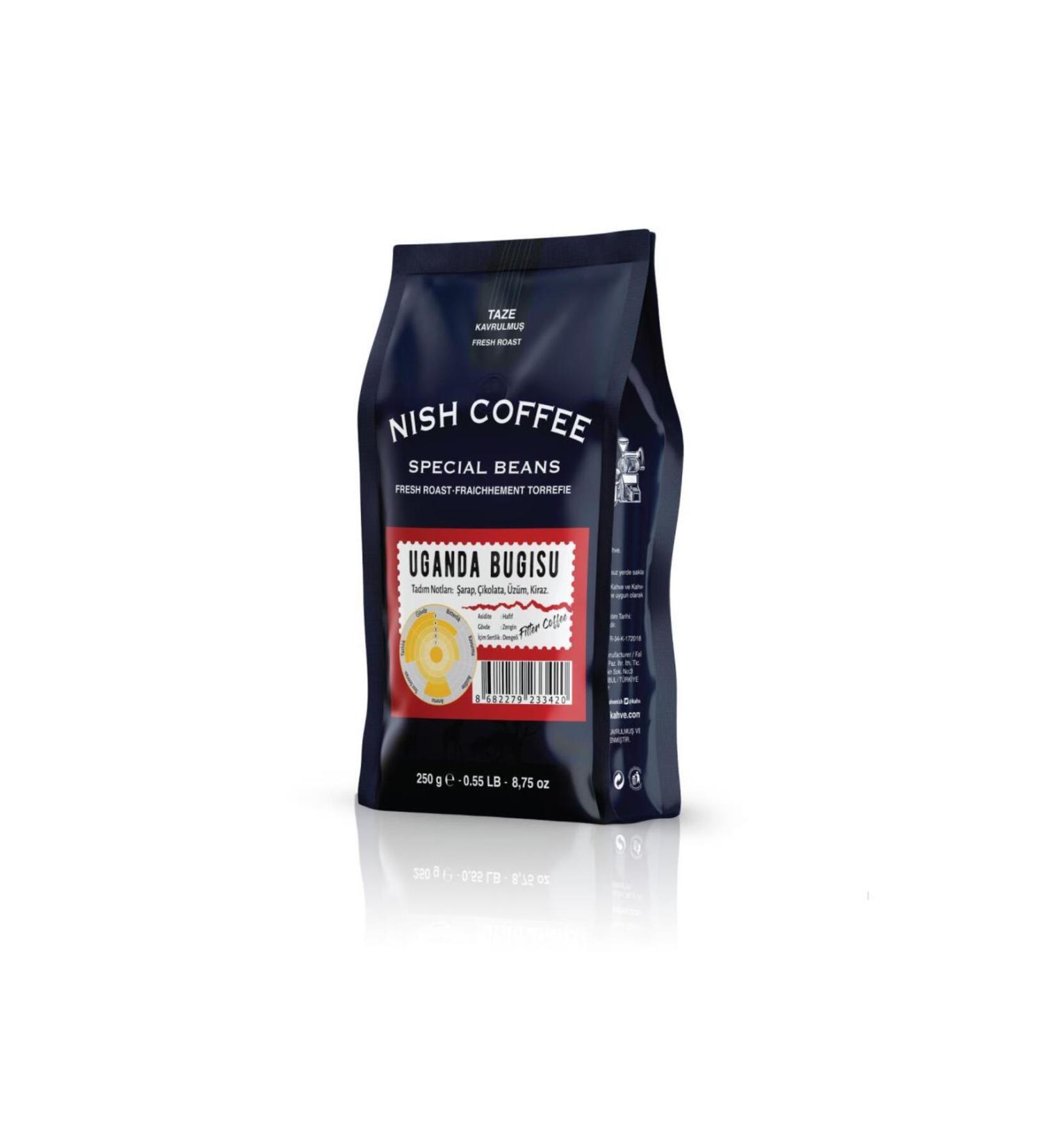 Nish Coffee Nish Filter Coffee Uganda Bugisu 250gr Ground - Buy Online on GoSupps.com