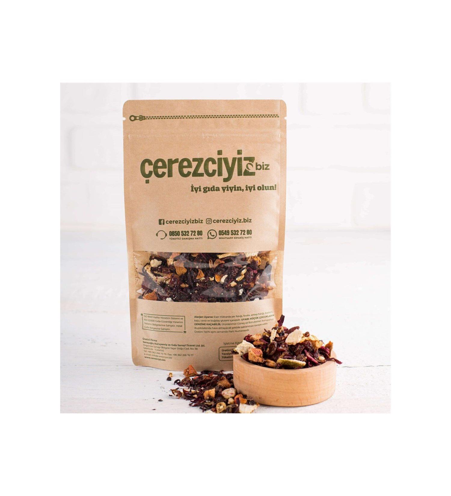 evizciyiz Berry Punch (FLAVOURED HERBAL TEA: BLACKBERRY STRAWBERRY ROSE LEAF HIBISCUS) 50gr.