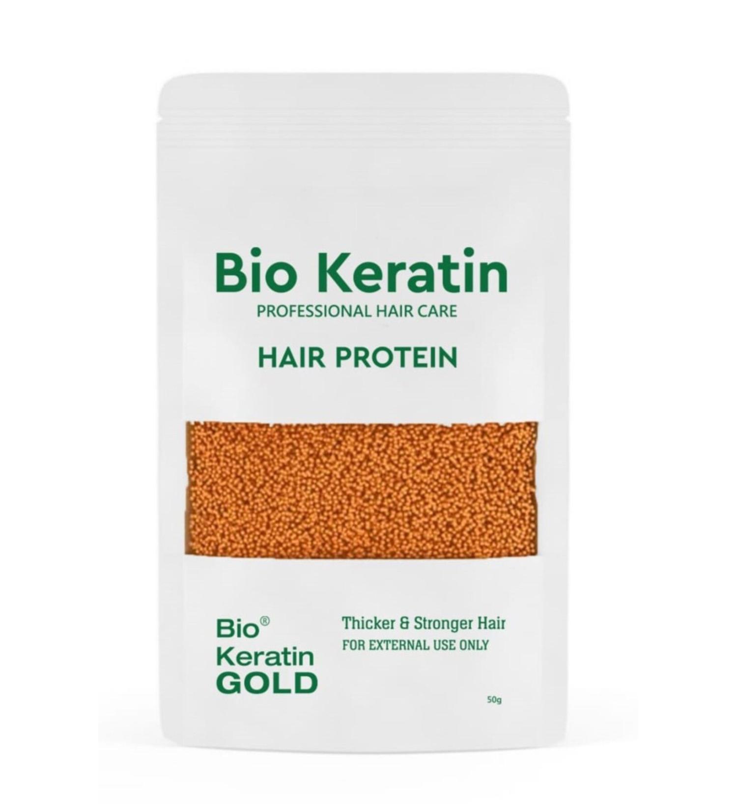 Bio Keratin Gold Hair Care Protein / Hair Protein - Special Product Against Damage in Hair Lightening and Dyeing Processes 50gr