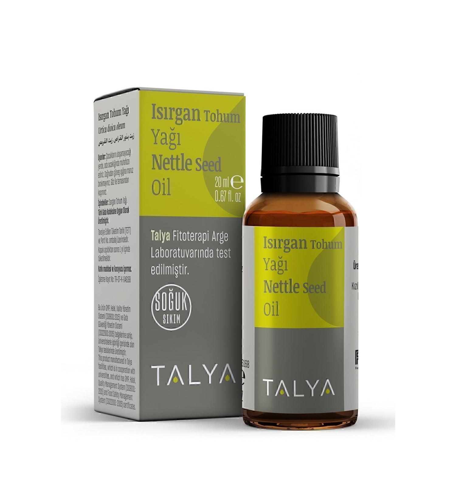 Talya Nettle Seed Oil Cold Pressed 0 Pure And Natural 20 ml