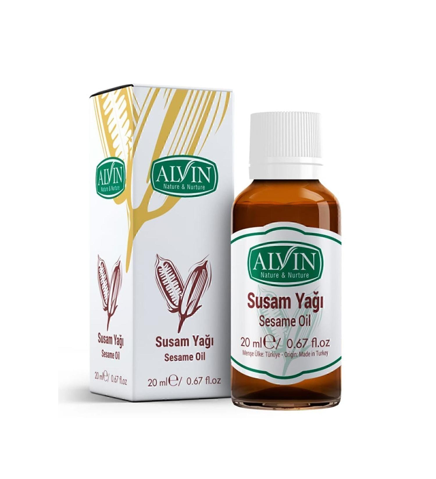 alvin Sesame Oil Cold Pressed 0 Pure And Natural 20 ml