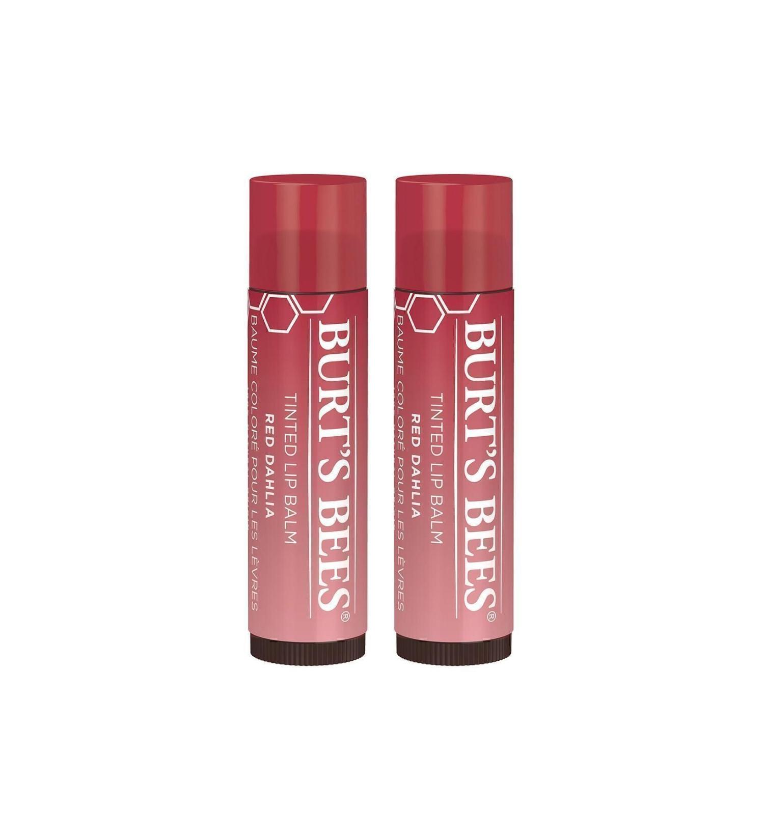 Burt's Bees Tinted Lip Balm - Red Dahlia Cherry X2 Pieces