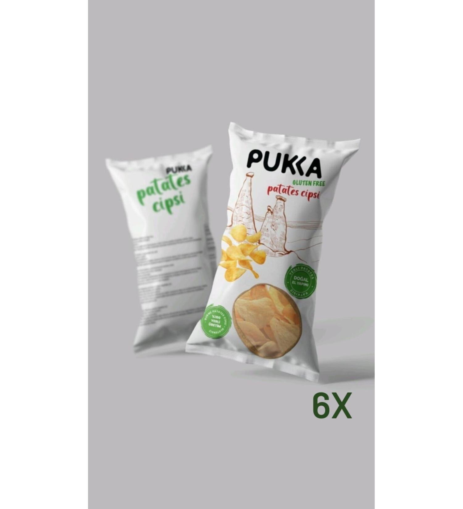Pukka Gluten Free Vegan Gourmet Potato Chips 6PCS (6X70gr)