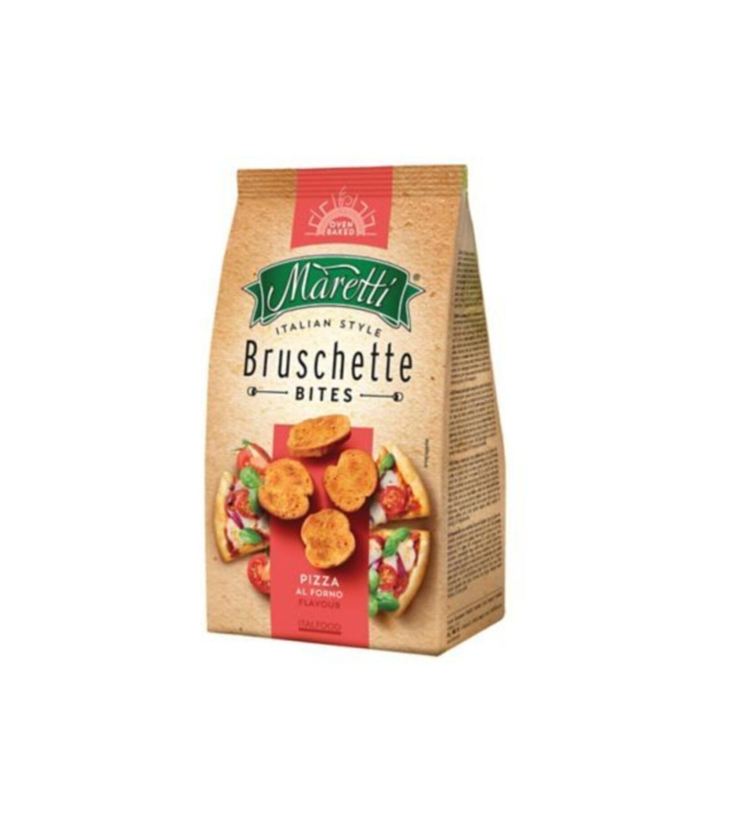 Maretti 15 Pieces Bruschette Chips Pizza Toasted Bread 70 Gr