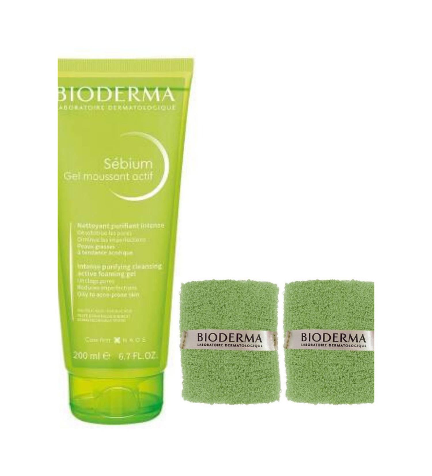 Bioderma Sebium Foaming Gel Active 200 ml "With wrist towel as a gift"