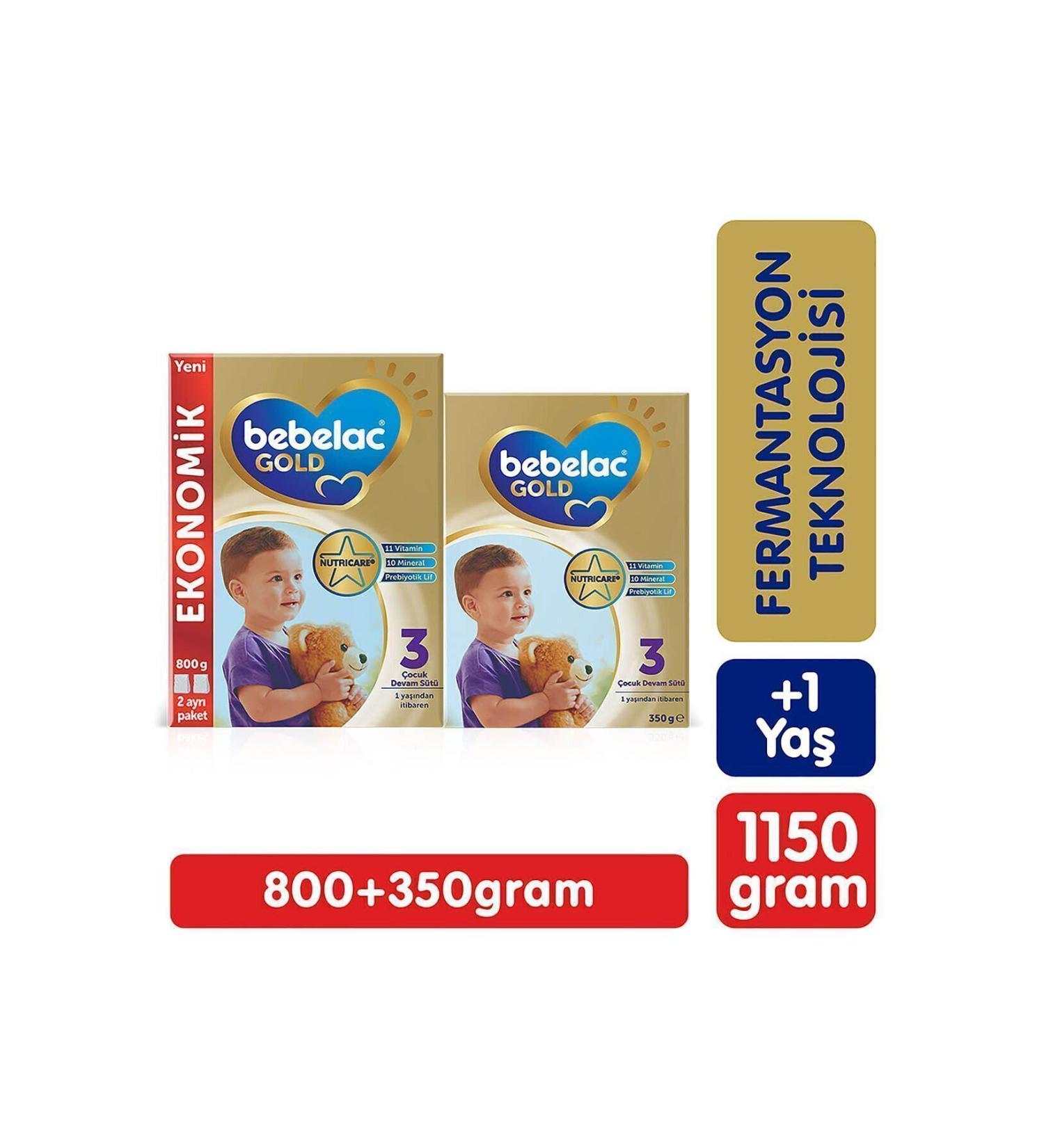 Bebelac Gold 3 Child Follow-On Milk 1150 G 1 Year+ - Buy Online on GoSupps.com