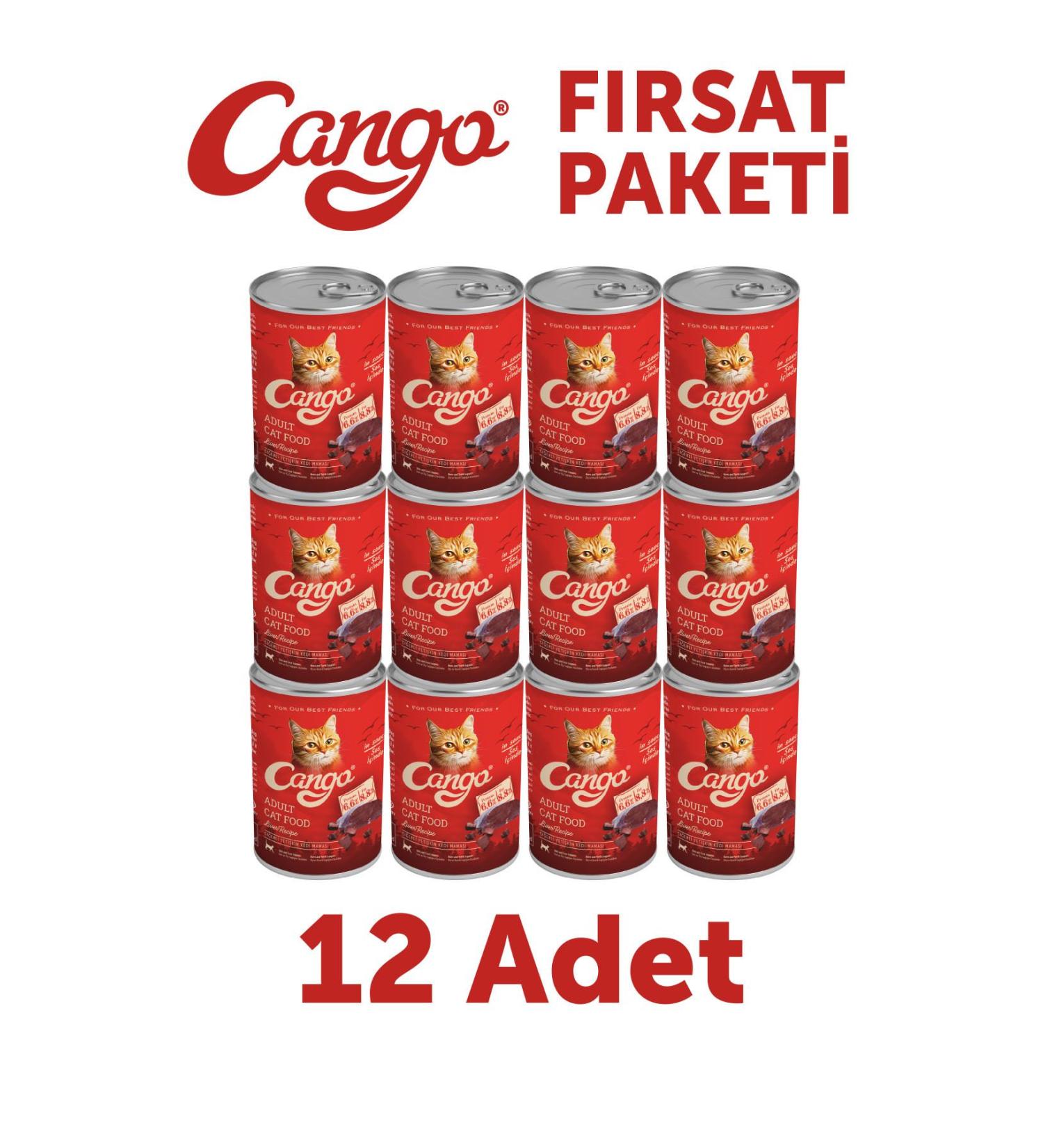Cango Adult Wet Cat Food Liver 415Gr 12Li