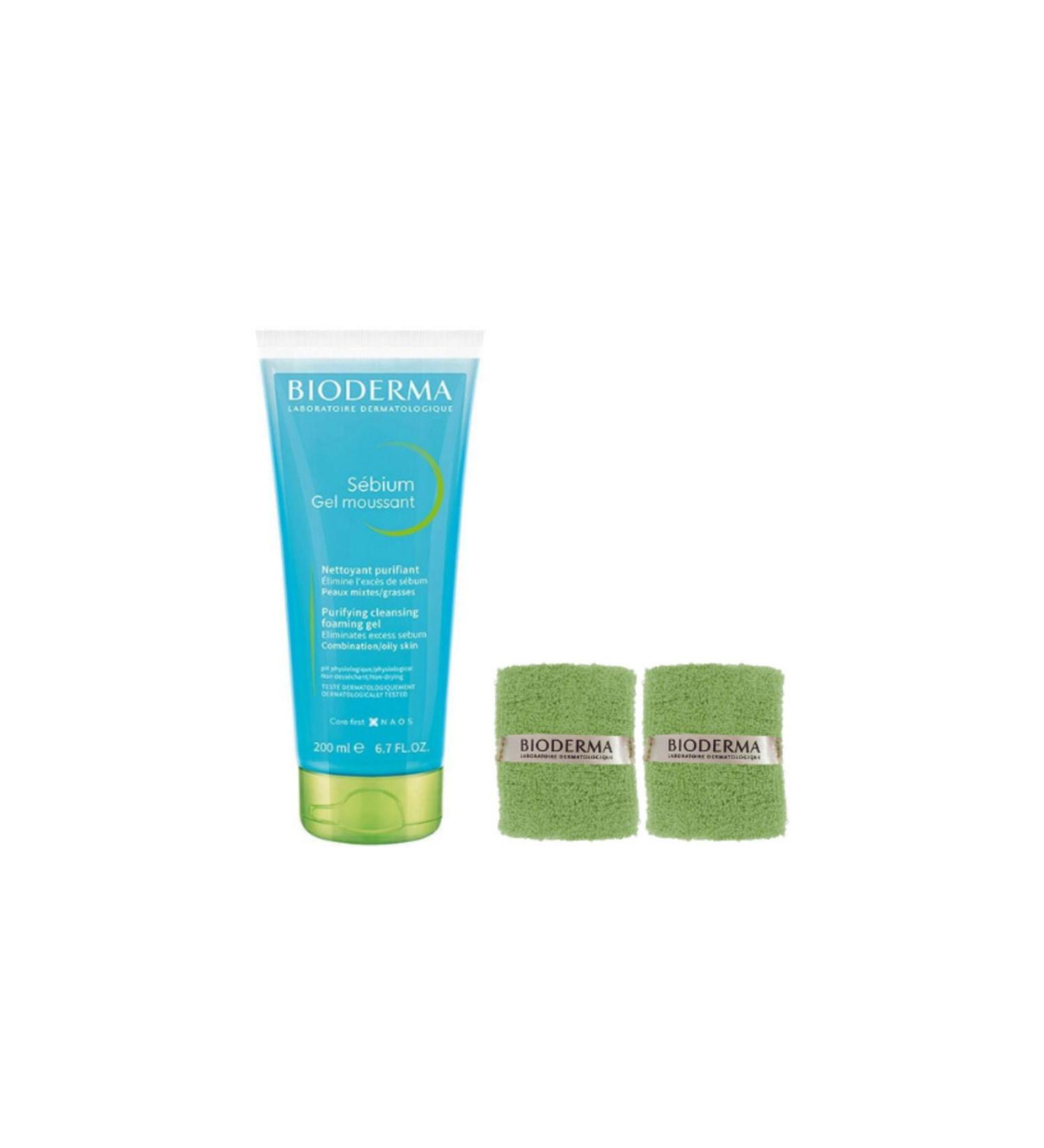 Bioderma Sebium Foaming Gel 200 ml "With wrist towel as a gift"