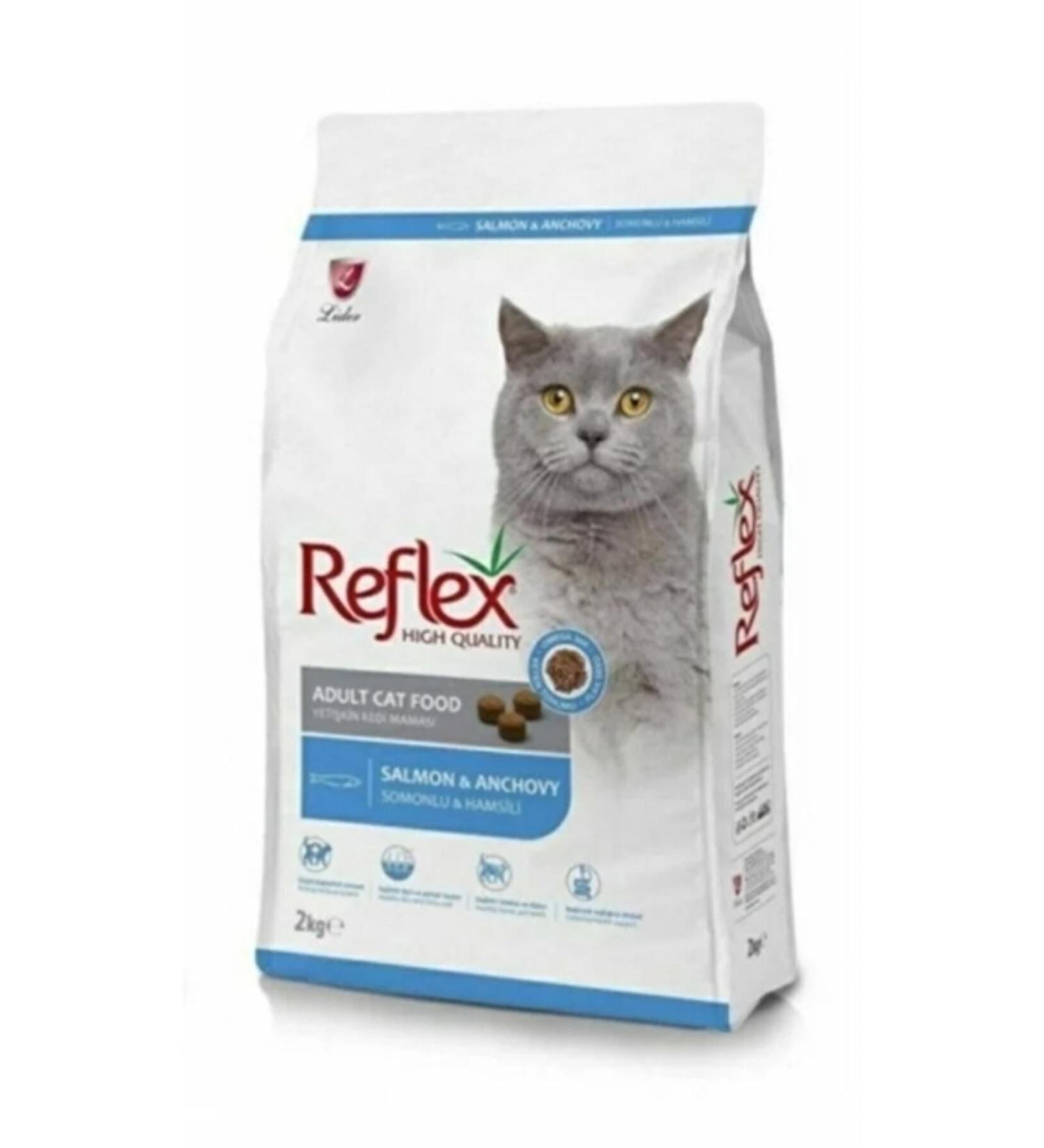 Reflex Adult Cat Food with Salmon and Anchovy 2 Kg (Shadow Hunting) Fish