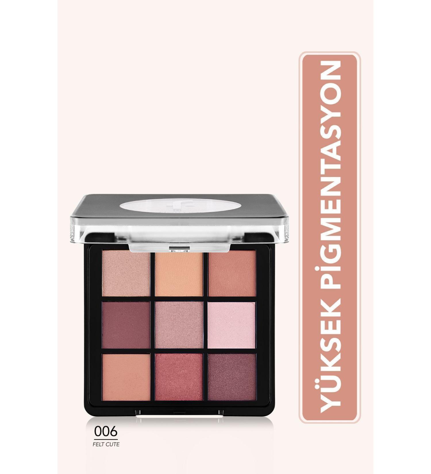 Flormar Matte & Shiny Creamy Eyeshadow Palette - Eye Shadow Palette - 006 Felt Cute - 8682536048484 - Buy Online on GoSupps.com