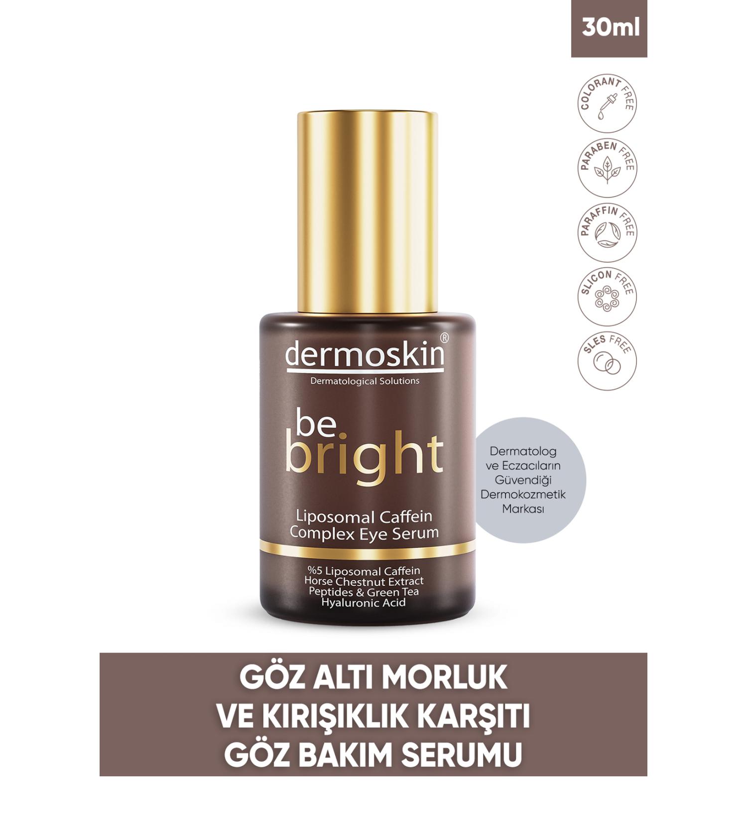 Dermoskin Be Bright Liposomal Caffein Complex Eye Serum 30 ml - Buy Online on GoSupps.com