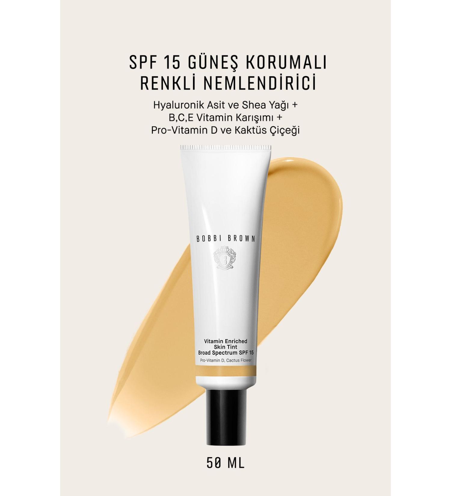 Bobbi Brown VITAMIN ENRICHED NOURISHING NATURAL LOOKING MOISTURIZER SPF 15-50 ML - MEDIUM 2 PASS .1595
