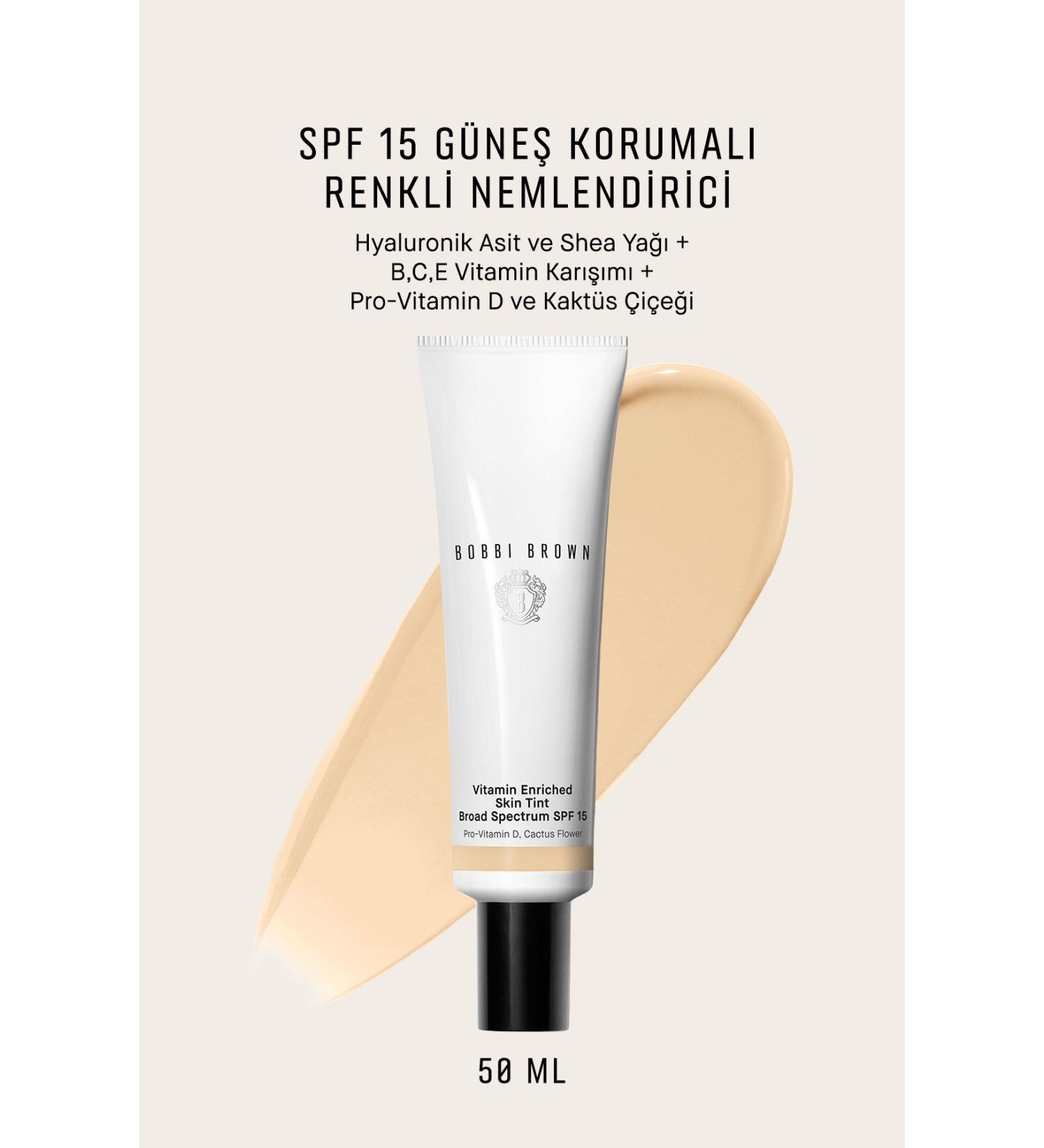 Bobbi Brown VITAMIN ENRICHED SKIN NOURISHING NATURAL LOOKING COLORED MOISTURIZER - LIGHT 3 PASSI.1551