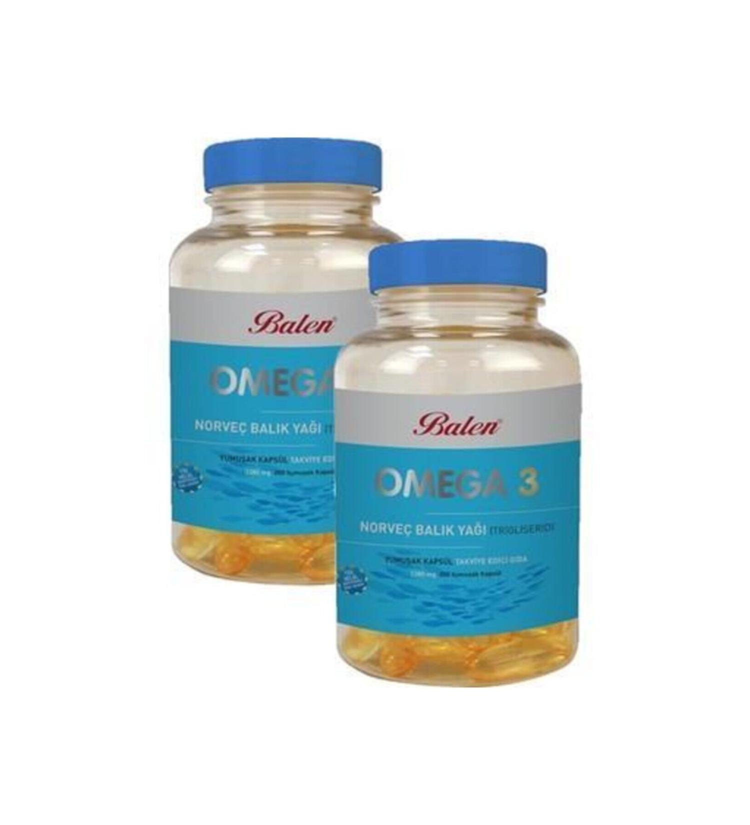 Balen Omega 3 Norwegian Fish Oil triglyceridium.cap.1380 mg*200*2 Pieces