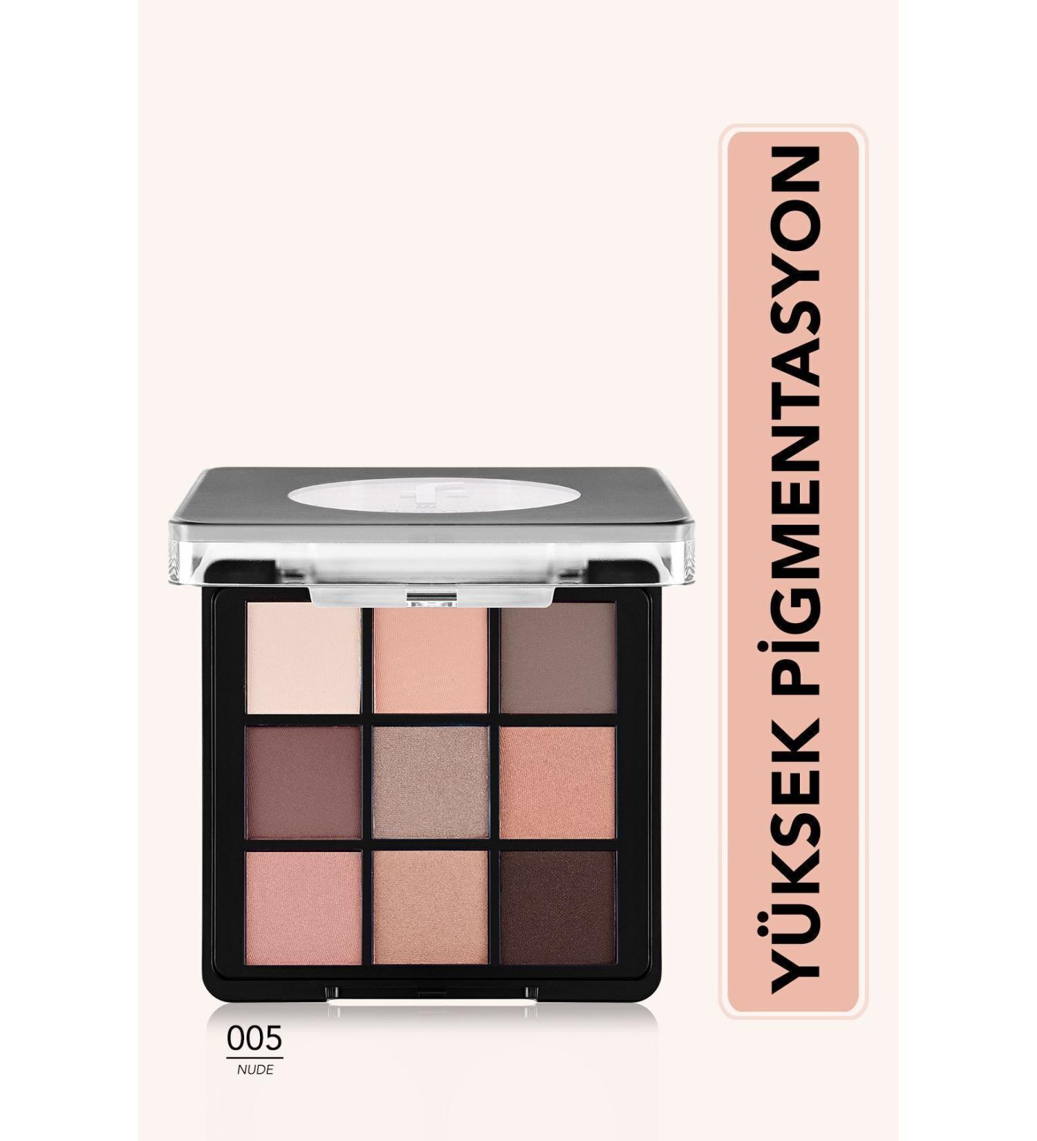 Flormar Matte & Shiny Creamy Eyeshadow Palette - Eye Shadow Palette - 005 Nude Dude- 8682536048477 - Buy Online on GoSupps.com