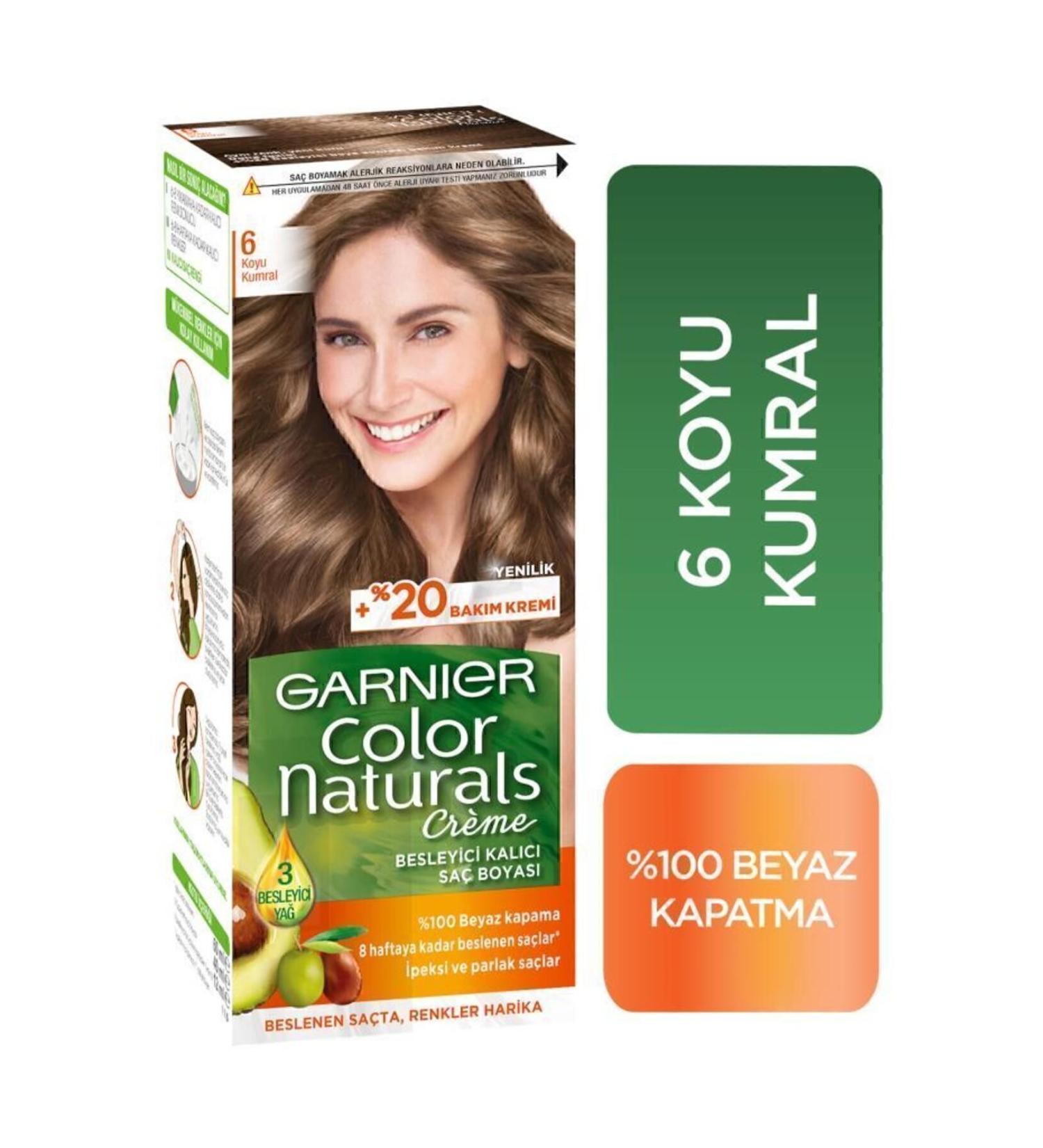 Garnier Color Naturals Hair Dye 6 Dark Blonde - Buy Online on GoSupps.com