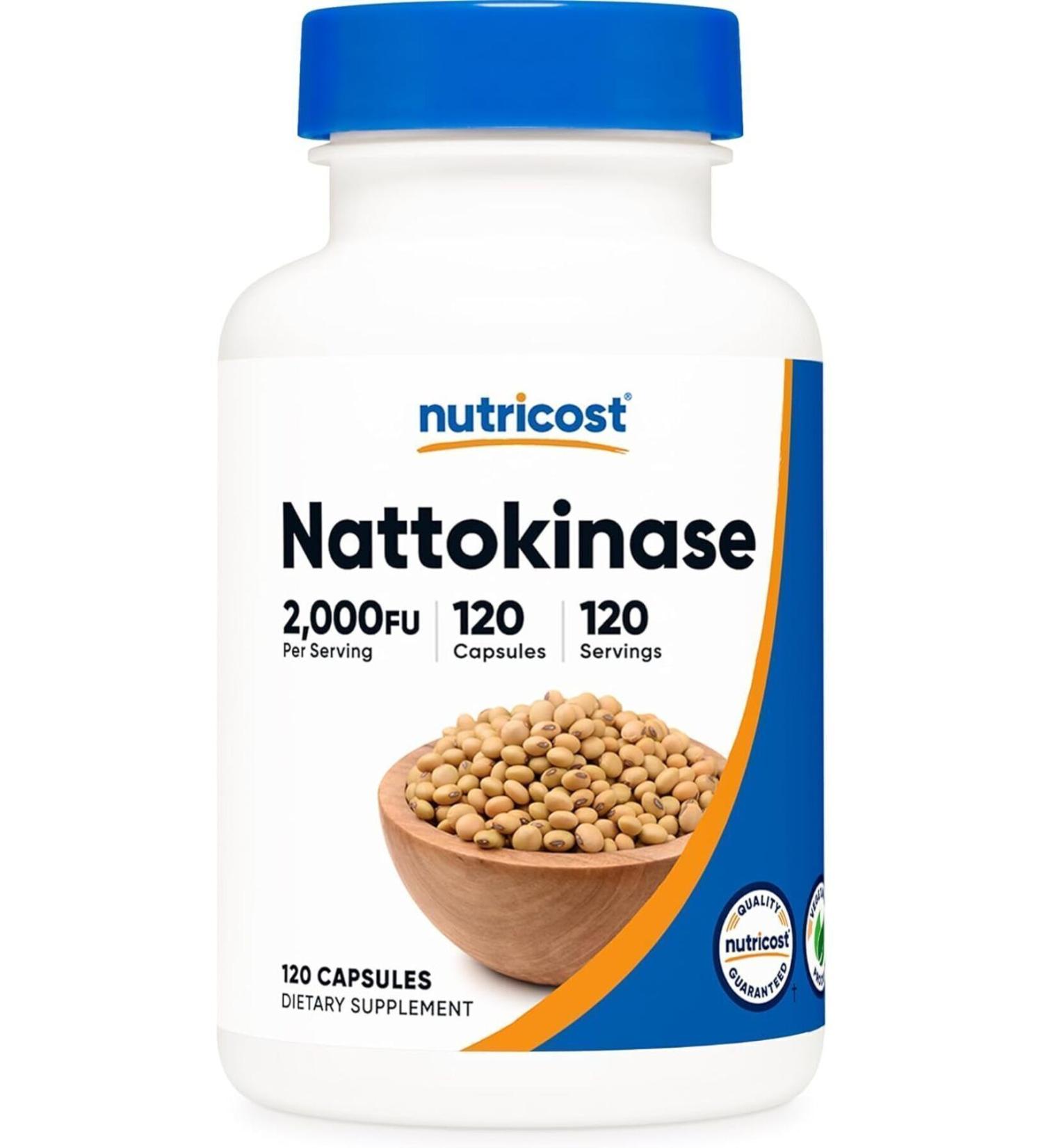 Nutri Nutricost Nattokinase 2000 FU 120 Capsules