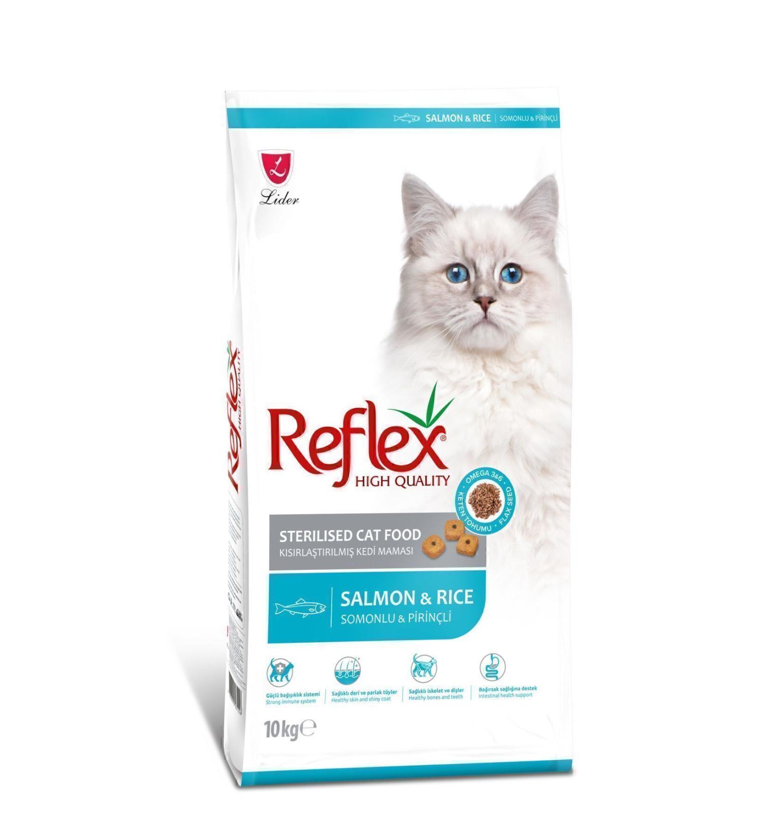 Reflex Sterilized Salmon Sterilized Adult Cat Food 10 Kg Salmon Rice Cat Food - Buy Online on GoSupps.com