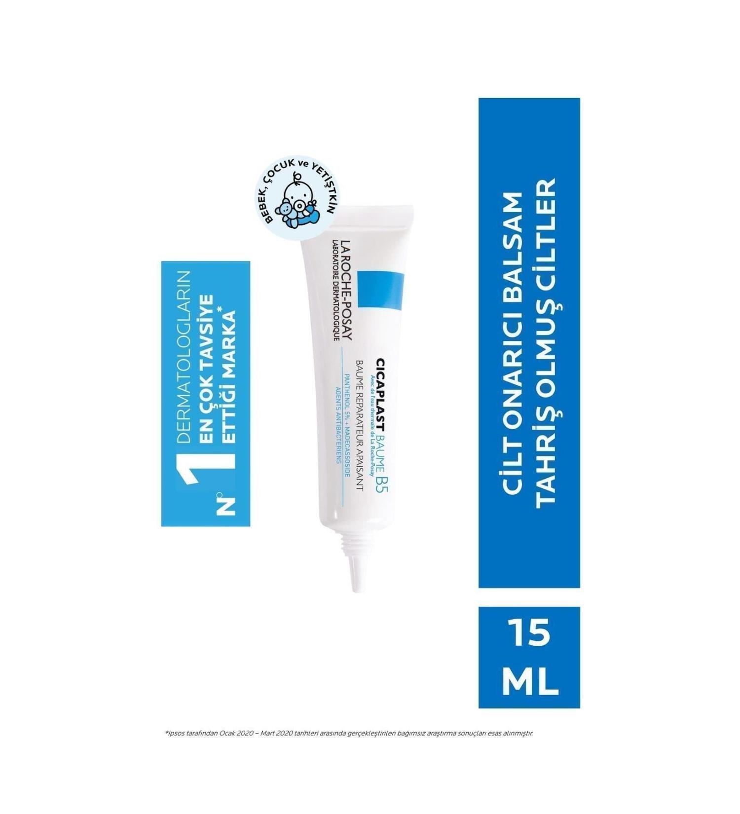 La Roche Posay Cicaplast Baume B5 15 ml Repairing Care Cream for Dry and Irritated Skin