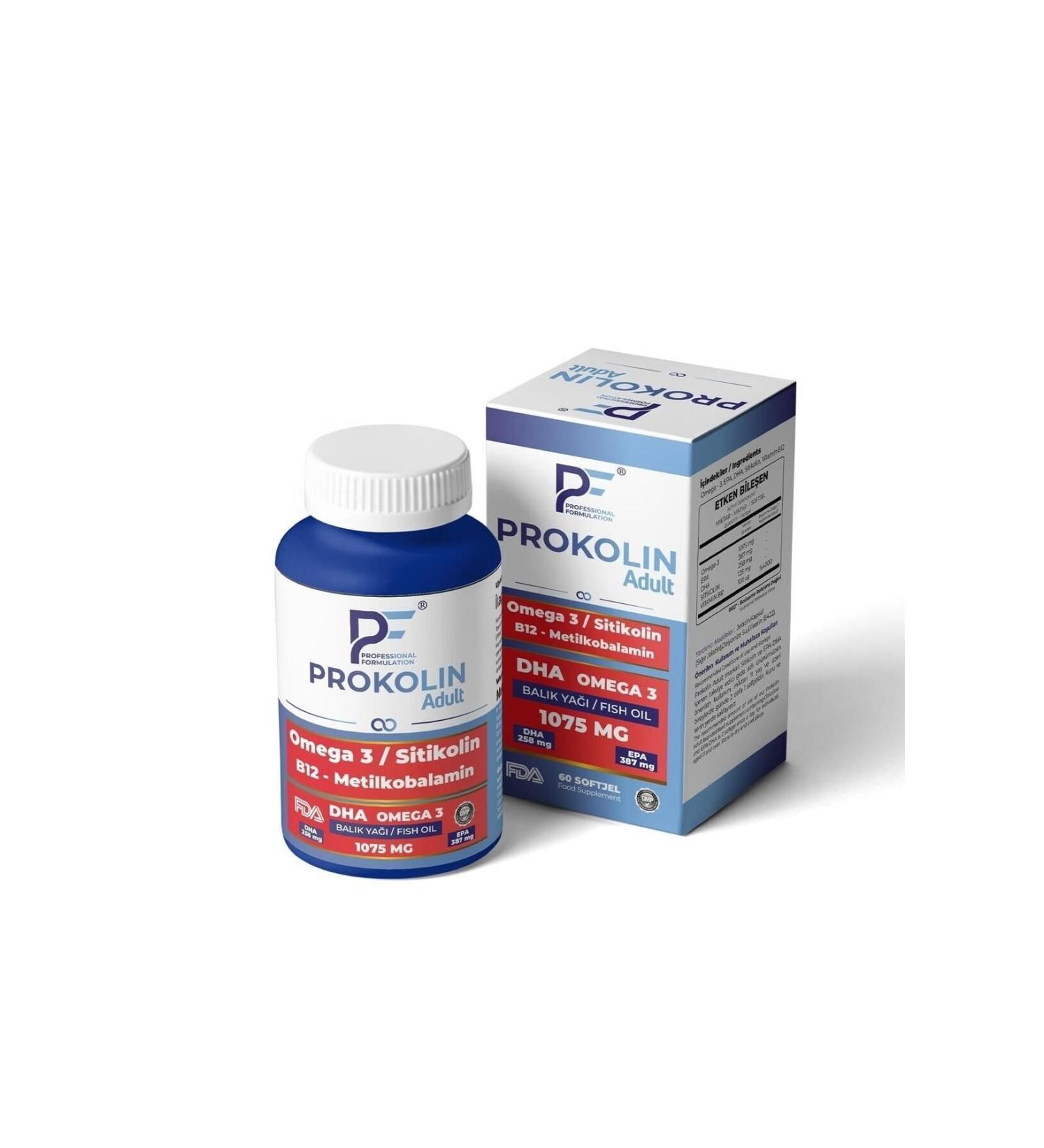 pf professional formulation Prokolin Adult 60 Softjel - Buy Online on GoSupps.com