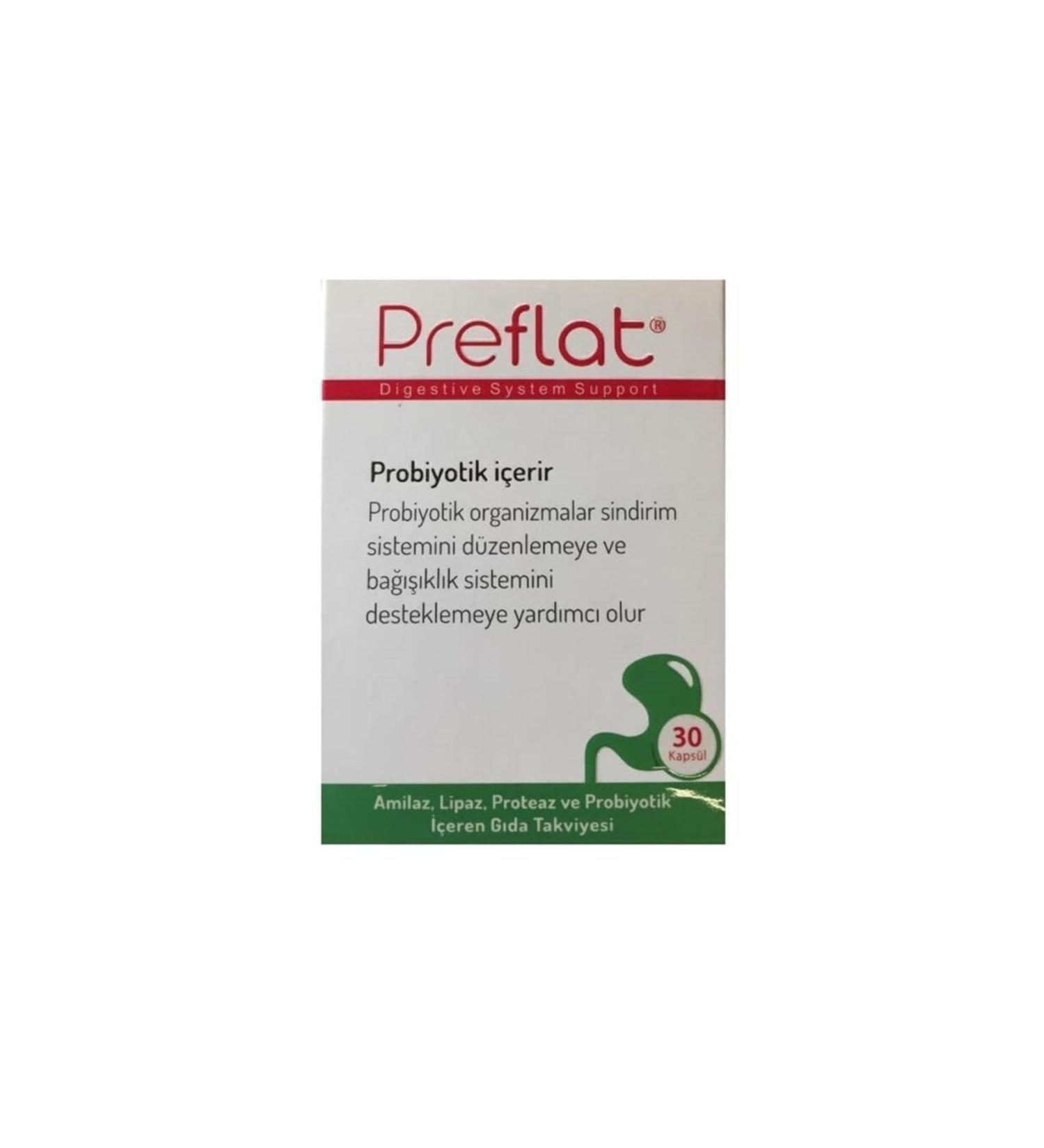 HEKIM MEDICINE Preflat 30 Capsules