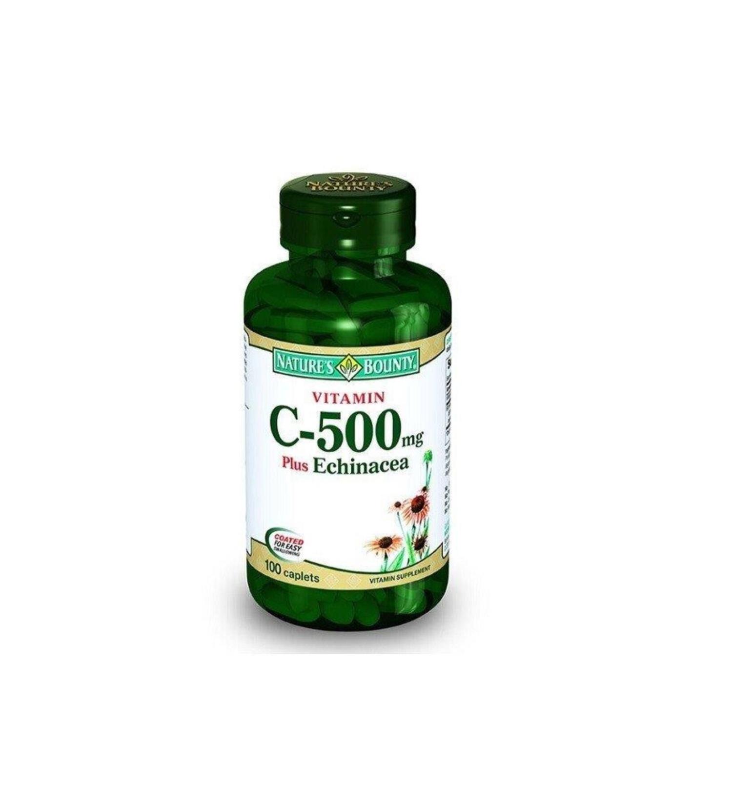 Natures Bounty Vitamin C-500 Mg Plus Echinacea 100 Tablets