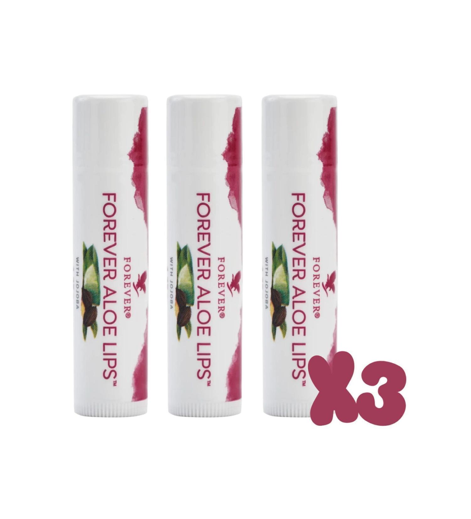 Forever Living Aloe Lips Lip Protector 3 Pieces -028 - Buy Online on GoSupps.com