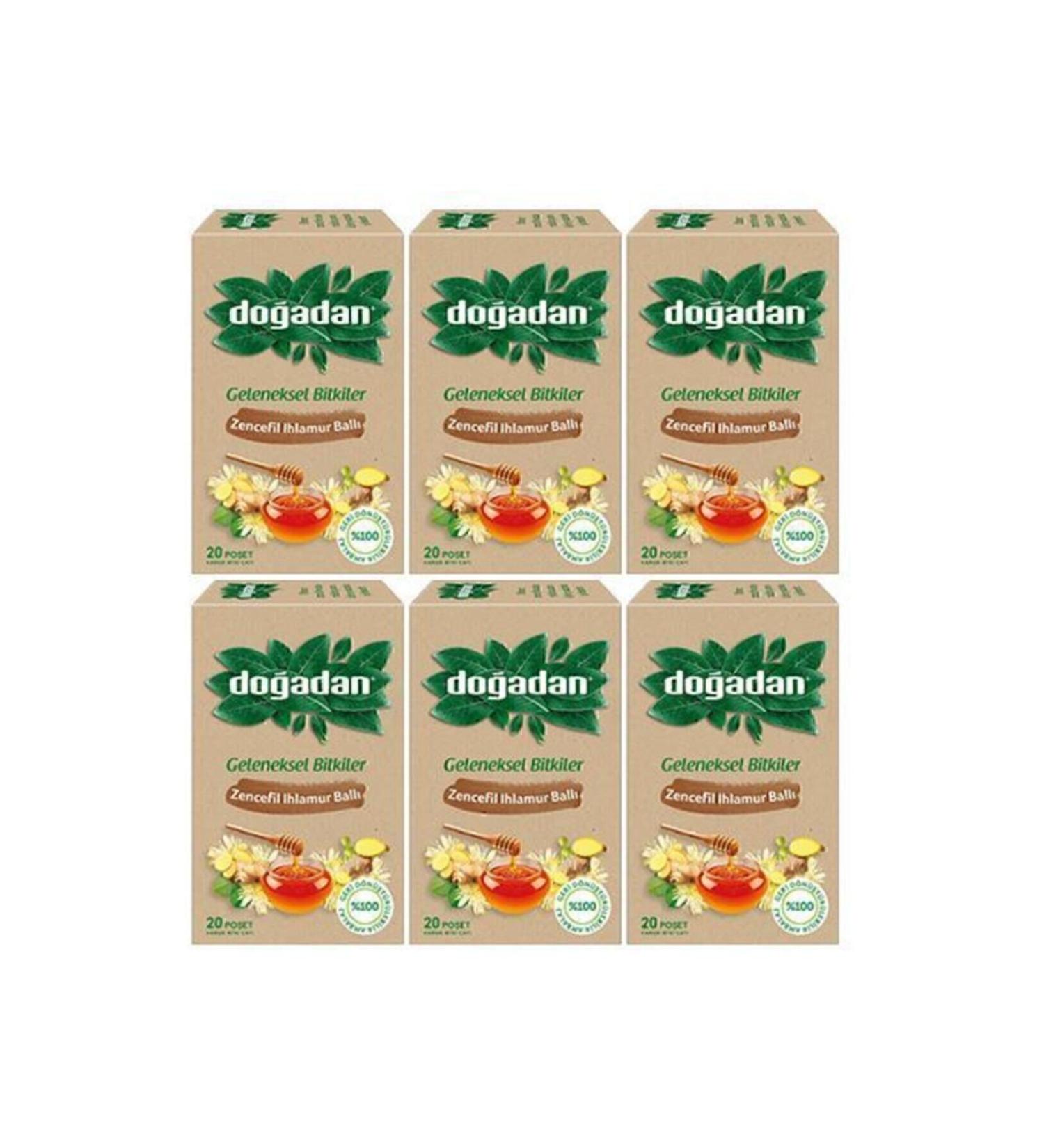 Do adan Ginger Linden Honey Tea X 6 Pieces