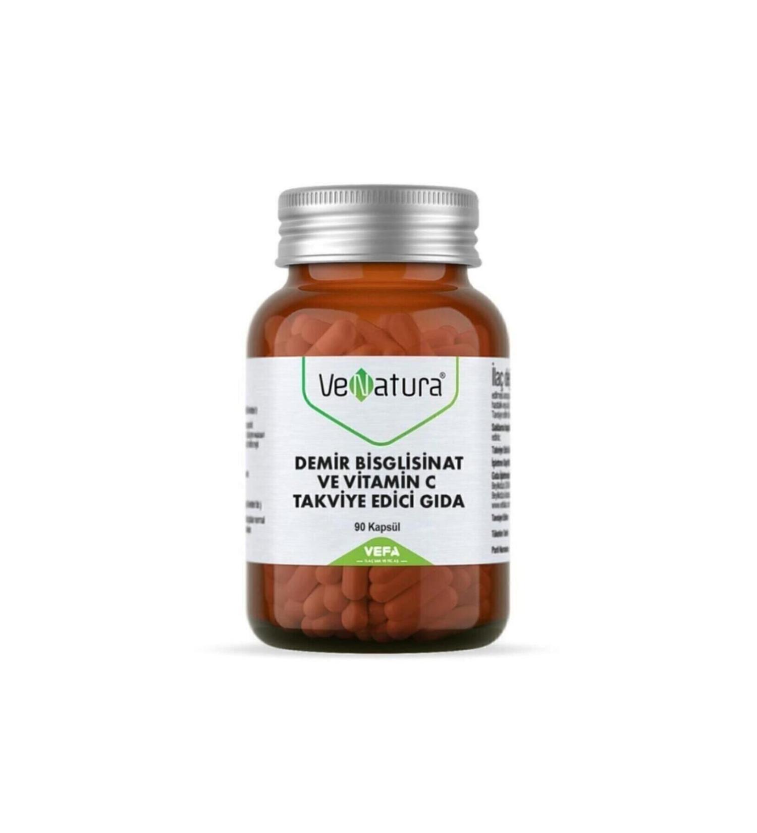 Venatura Iron Bsg And Vitamin C 90 Capsules